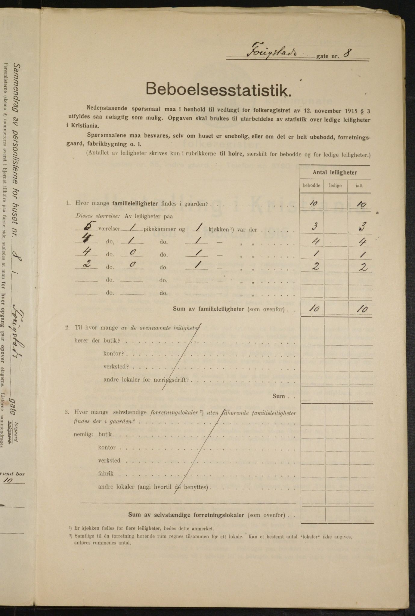 OBA, Municipal Census 1916 for Kristiania, 1916, p. 25690