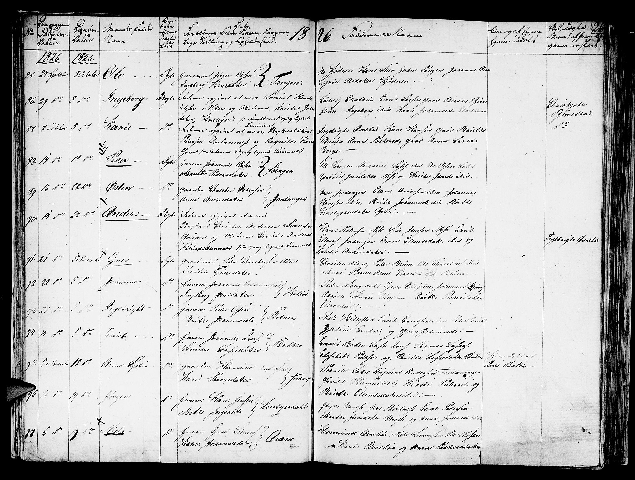 Hafslo sokneprestembete, AV/SAB-A-80301/H/Haa/Haaa/L0004: Parish register (official) no. A 4, 1821-1834, p. 26