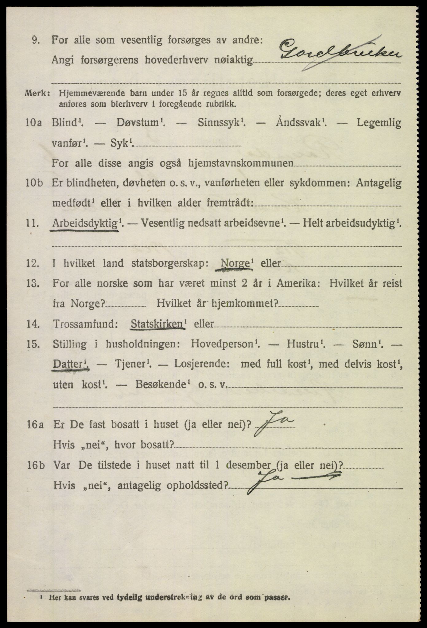 SAH, 1920 census for Romedal, 1920, p. 7778