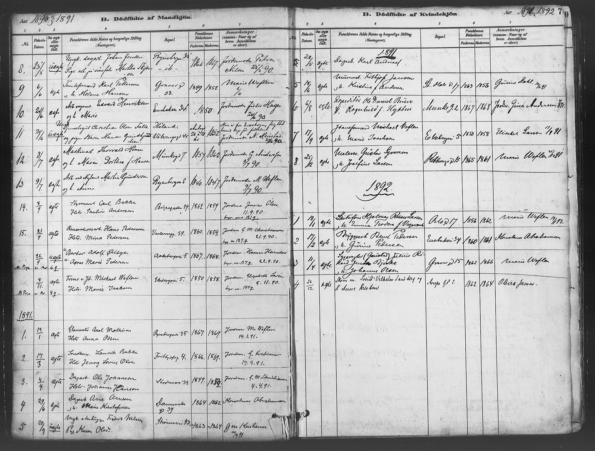 Gamlebyen prestekontor Kirkebøker, SAO/A-10884/F/Fa/L0006: Parish register (official) no. 6, 1881-1890, p. 7