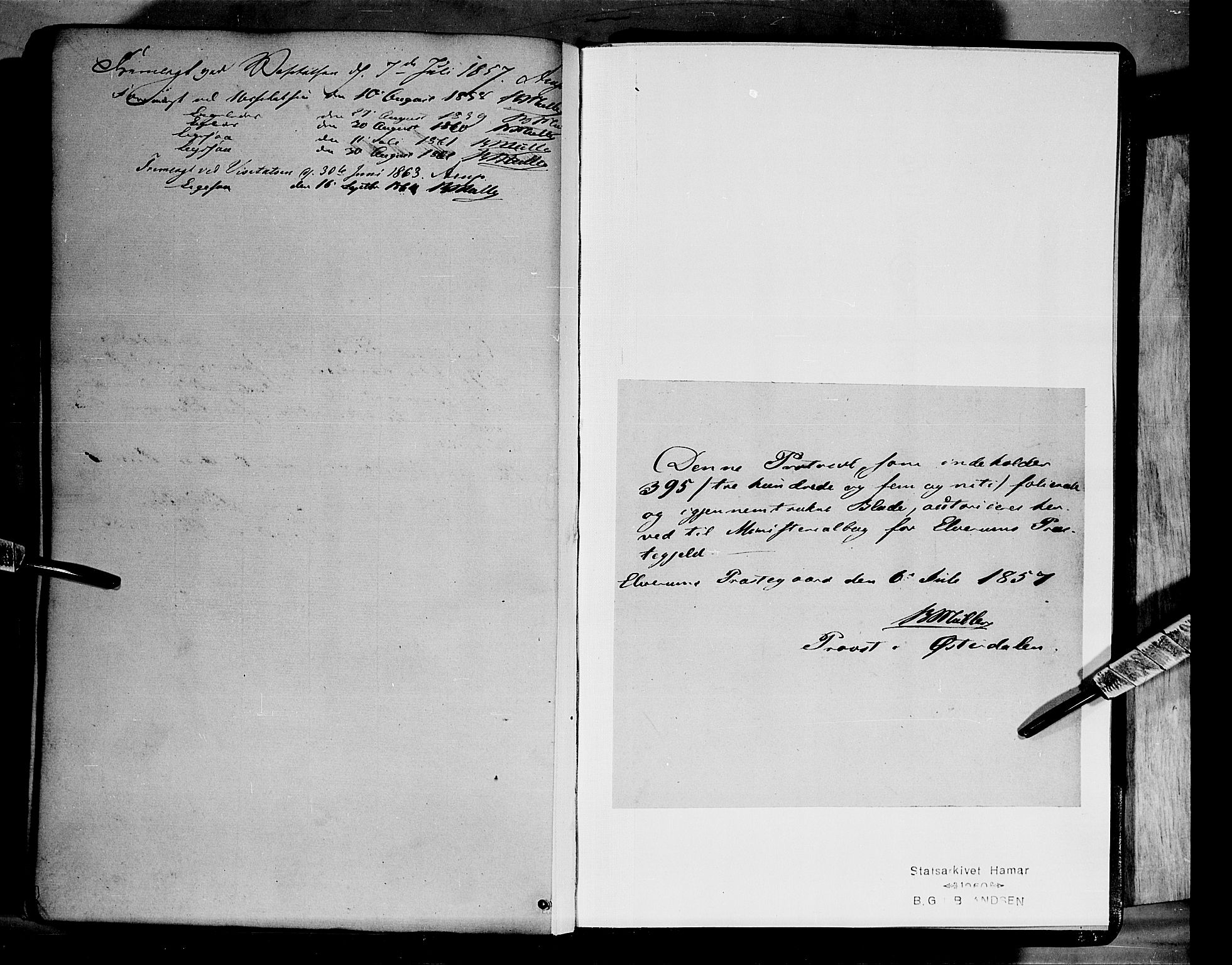 Elverum prestekontor, SAH/PREST-044/H/Ha/Haa/L0010: Parish register (official) no. 10, 1857-1868