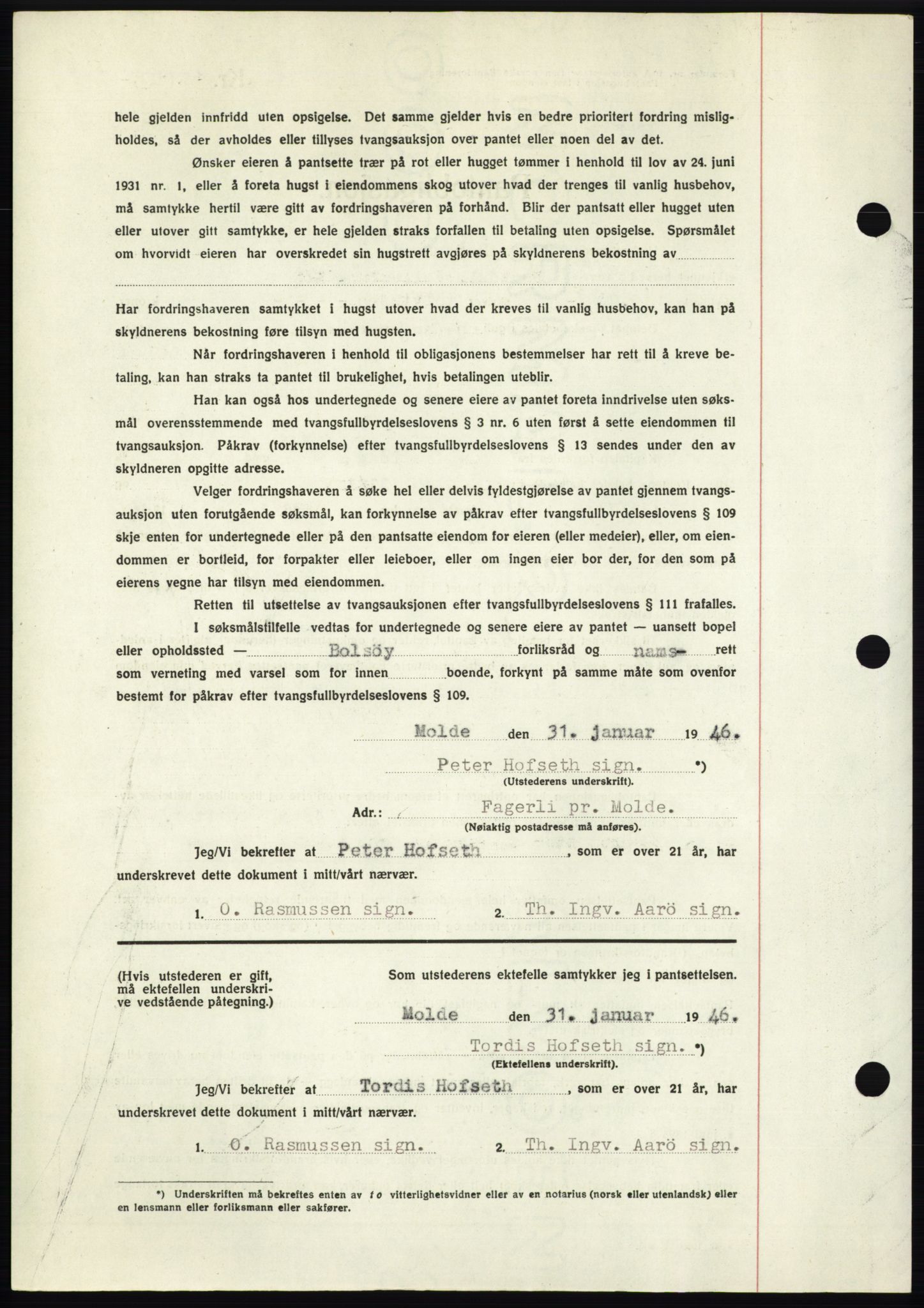 Romsdal sorenskriveri, AV/SAT-A-4149/1/2/2C: Mortgage book no. B3, 1946-1948, Diary no: : 281/1946