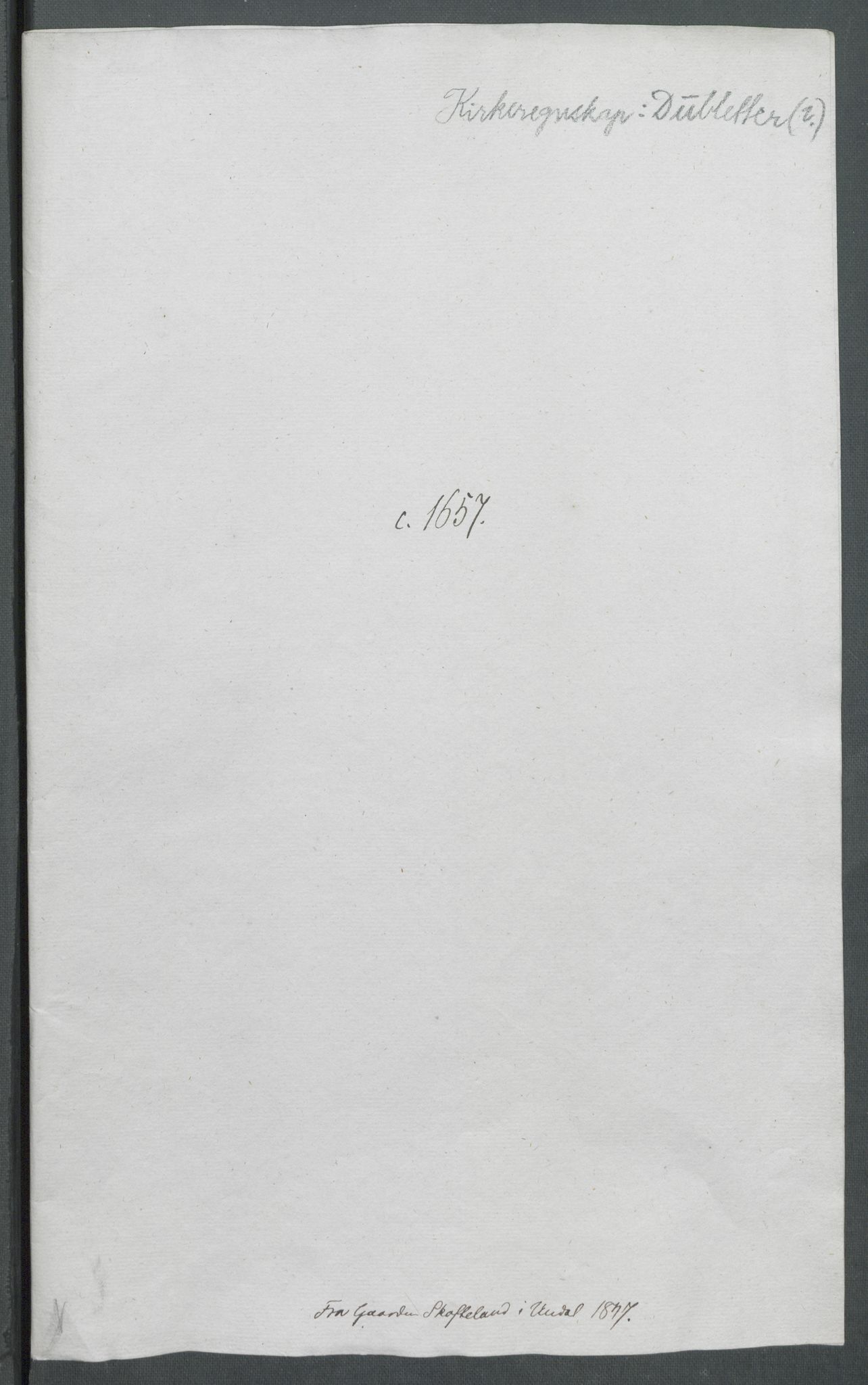 Riksarkivets diplomsamling, RA/EA-5965/F02/L0167: Dokumenter, 1657, p. 158