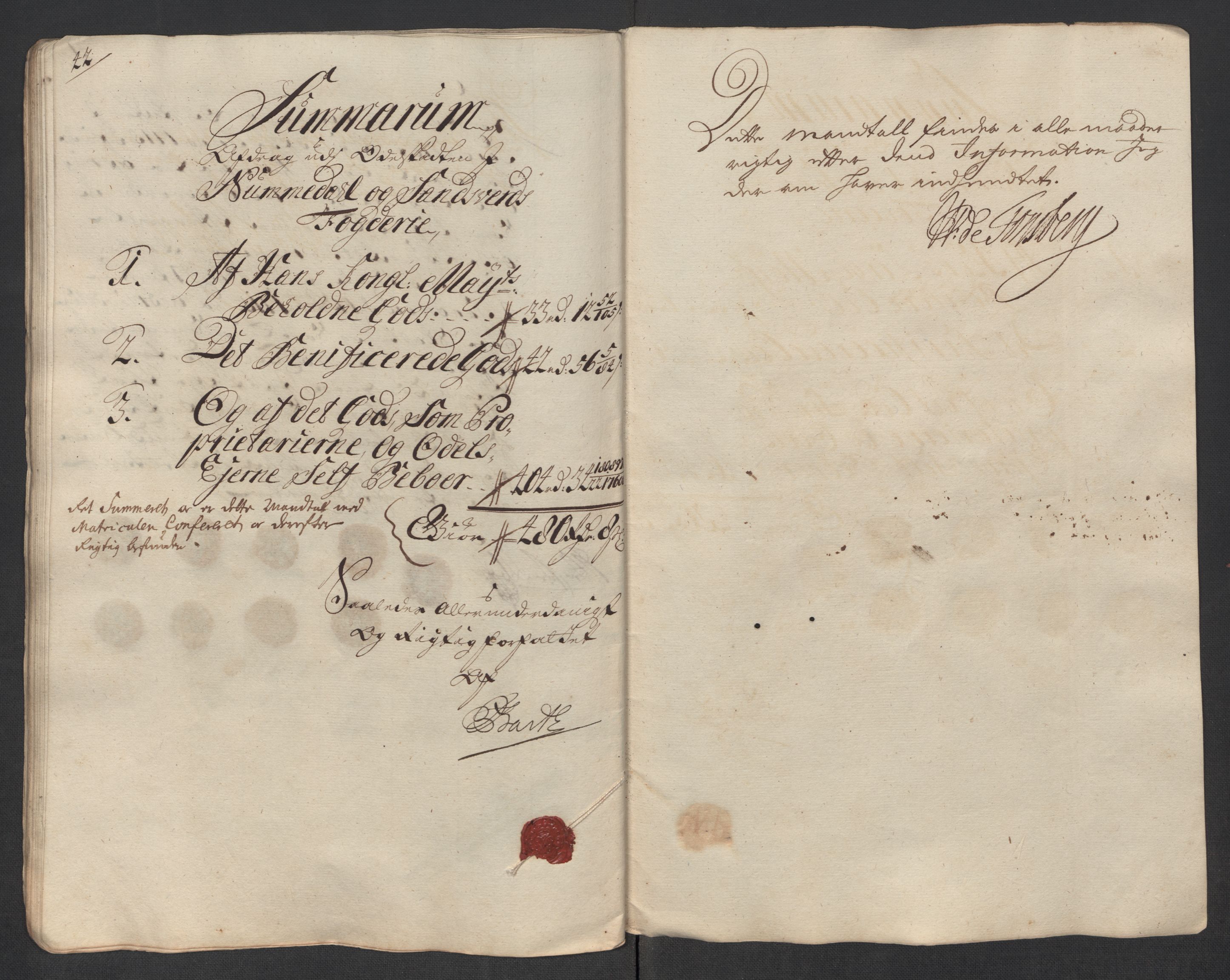 Rentekammeret inntil 1814, Reviderte regnskaper, Fogderegnskap, RA/EA-4092/R24/L1594: Fogderegnskap Numedal og Sandsvær, 1718, p. 352
