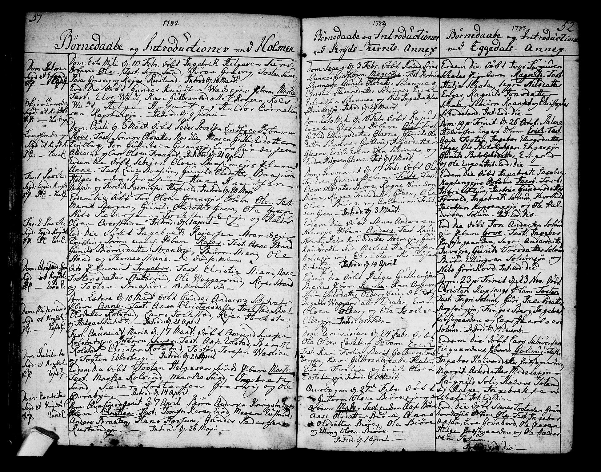 Sigdal kirkebøker, AV/SAKO-A-245/F/Fa/L0002: Parish register (official) no. I 2, 1778-1792, p. 51-52