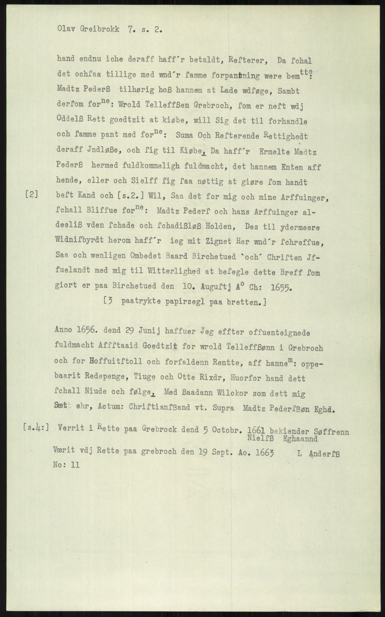 Samlinger til kildeutgivelse, Diplomavskriftsamlingen, AV/RA-EA-4053/H/Ha, p. 2412