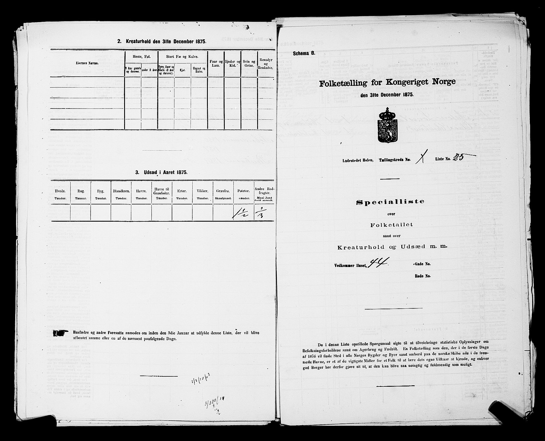 RA, 1875 census for 0204B Vestby/Hølen, 1875, p. 26