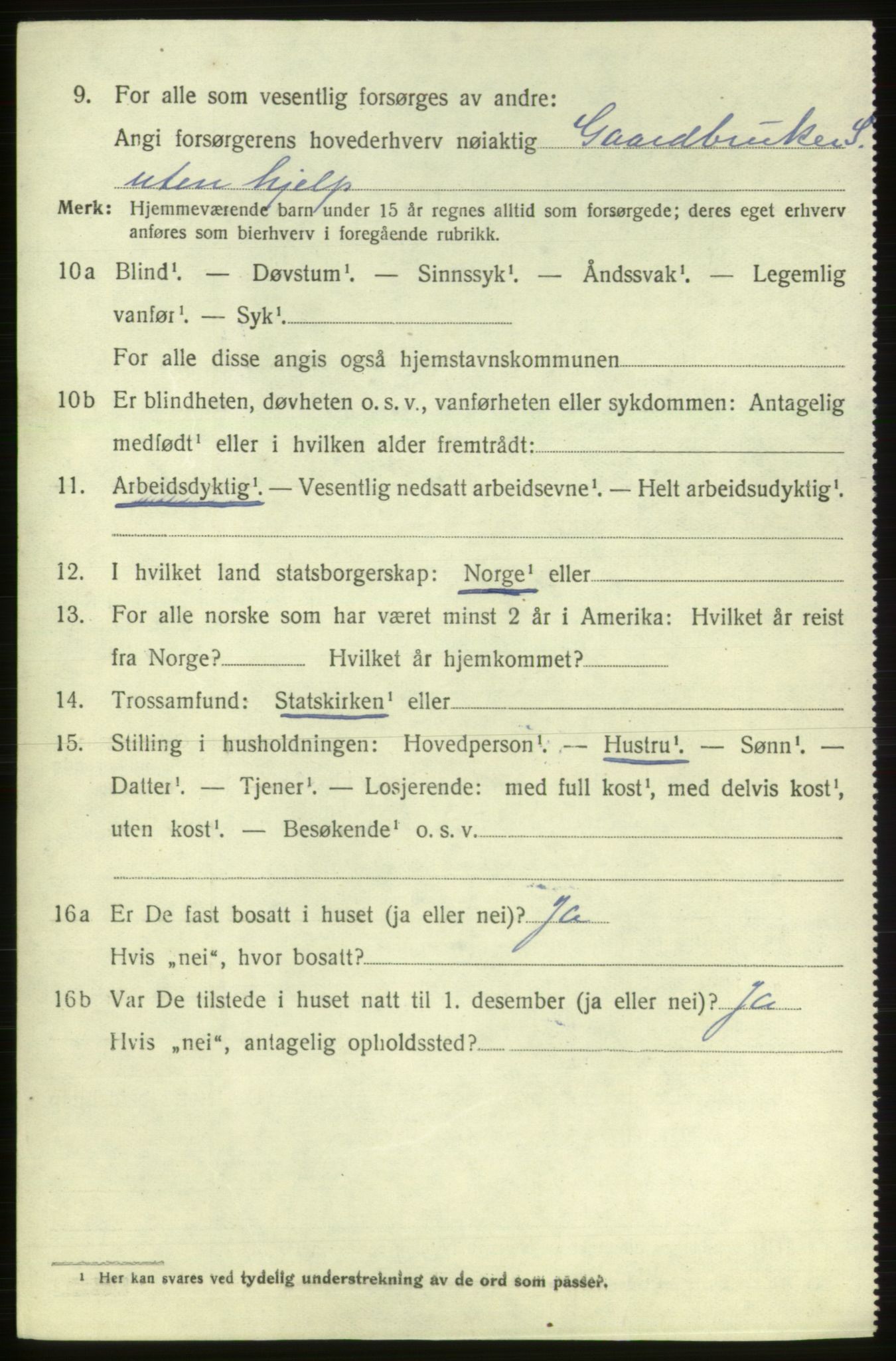 SAB, 1920 census for Etne, 1920, p. 2014