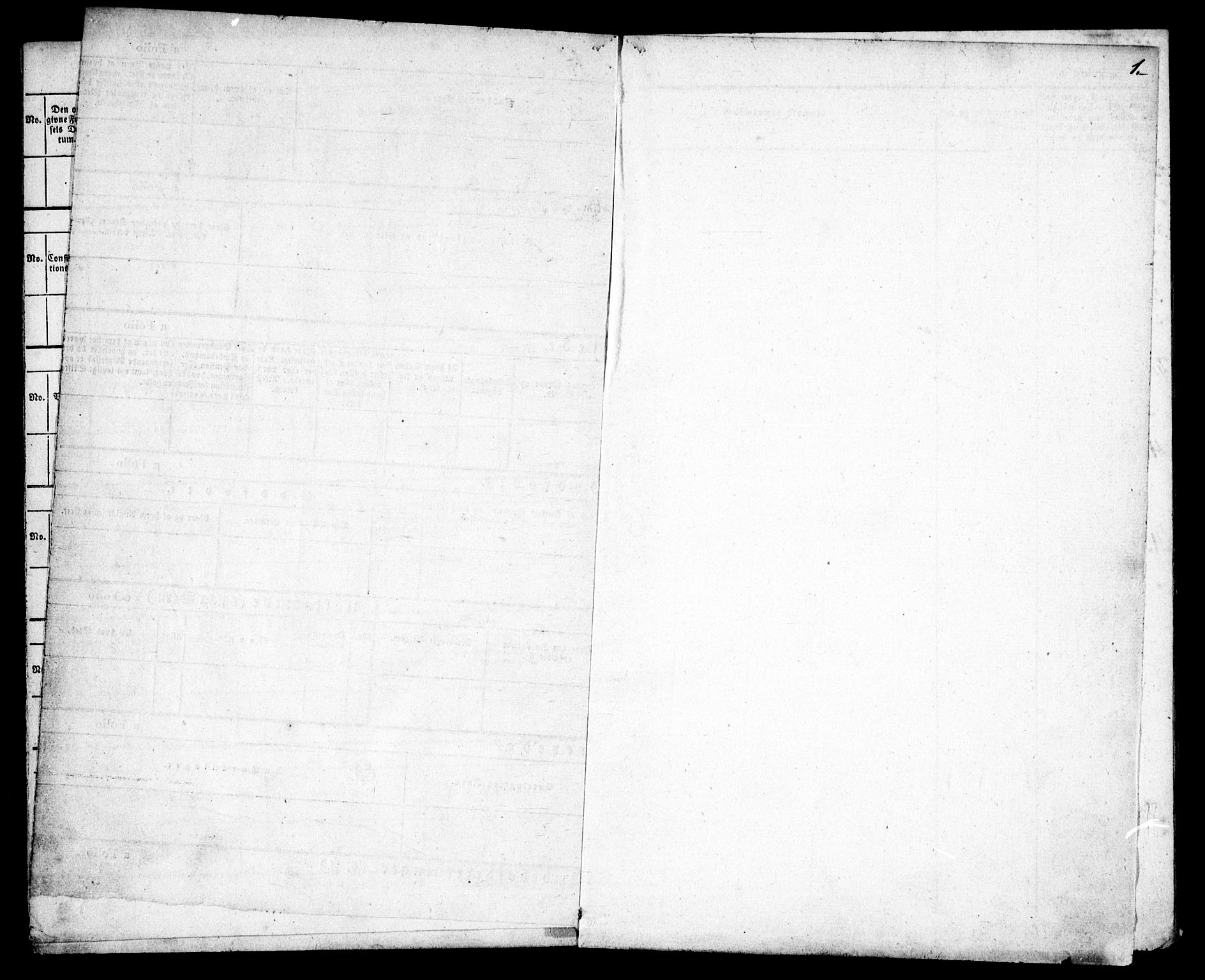 Birkenes sokneprestkontor, SAK/1111-0004/F/Fa/L0001: Parish register (official) no. A 1, 1829-1849, p. 1