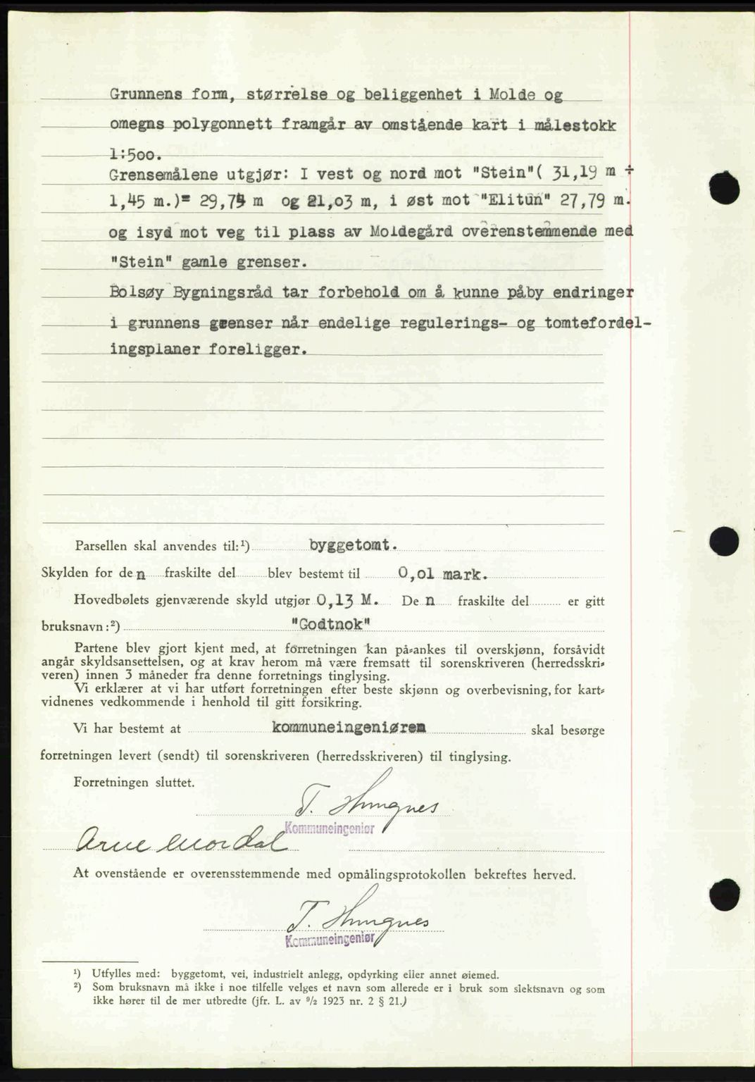 Romsdal sorenskriveri, AV/SAT-A-4149/1/2/2C: Mortgage book no. A21, 1946-1946, Diary no: : 2850/1946