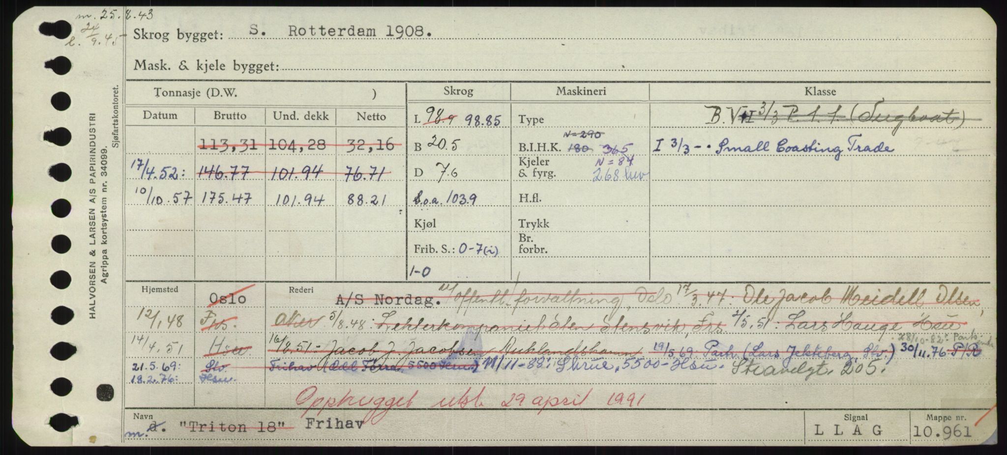 Sjøfartsdirektoratet med forløpere, Skipsmålingen, RA/S-1627/H/Hd/L0011: Fartøy, Fla-Får, p. 455