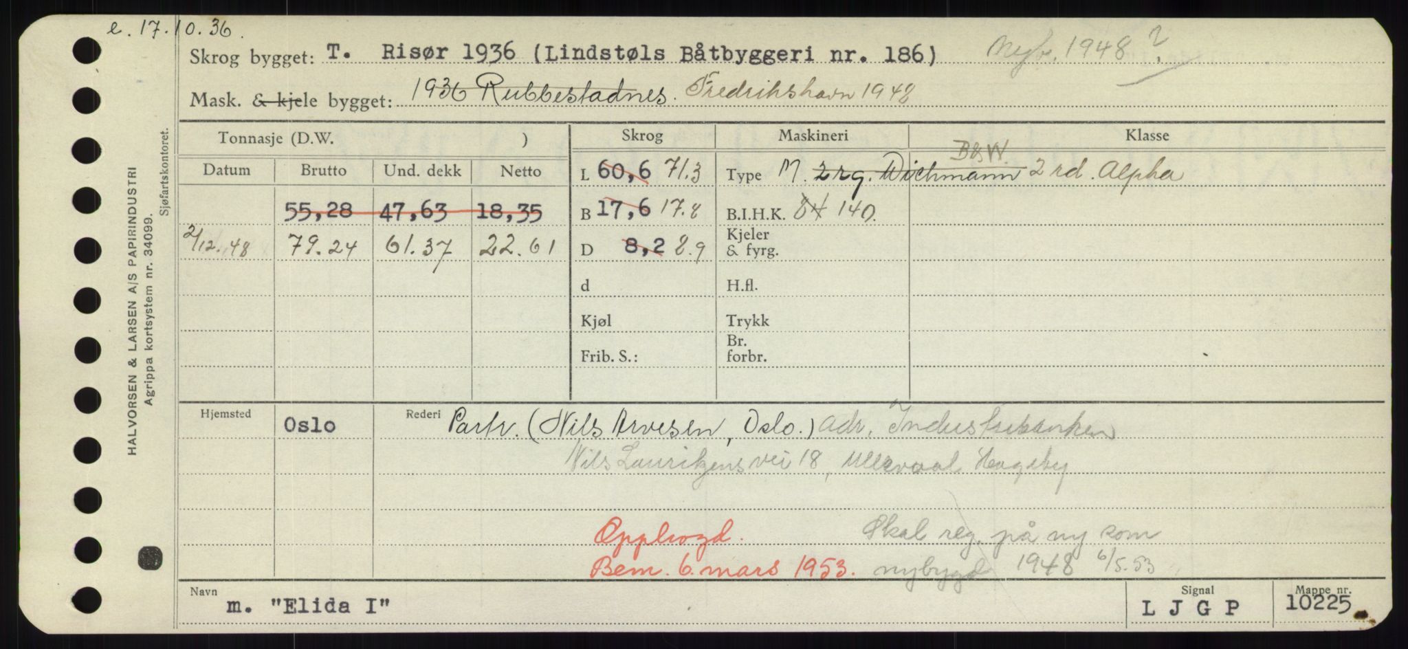 Sjøfartsdirektoratet med forløpere, Skipsmålingen, AV/RA-S-1627/H/Hd/L0009: Fartøy, E, p. 273