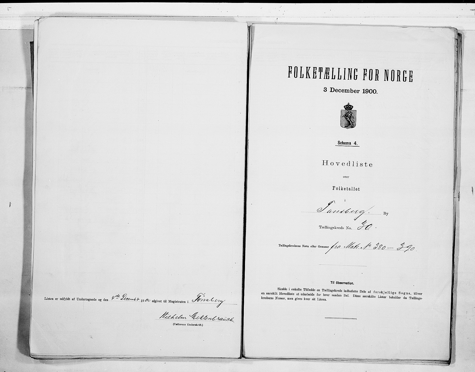 RA, 1900 census for Tønsberg, 1900, p. 62