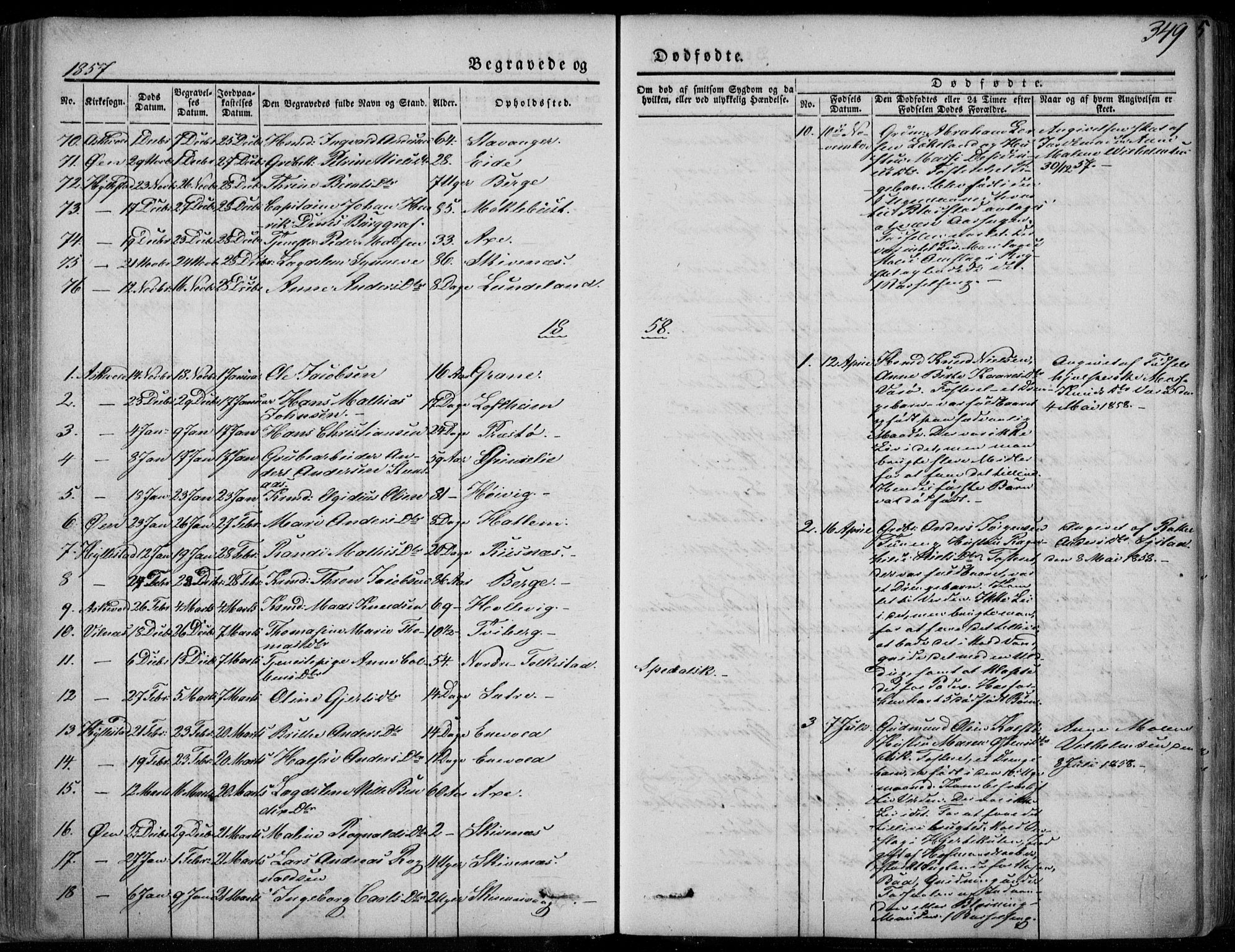 Askvoll sokneprestembete, AV/SAB-A-79501/H/Haa/Haaa/L0011/0002: Parish register (official) no. A 11 II, 1845-1878, p. 349