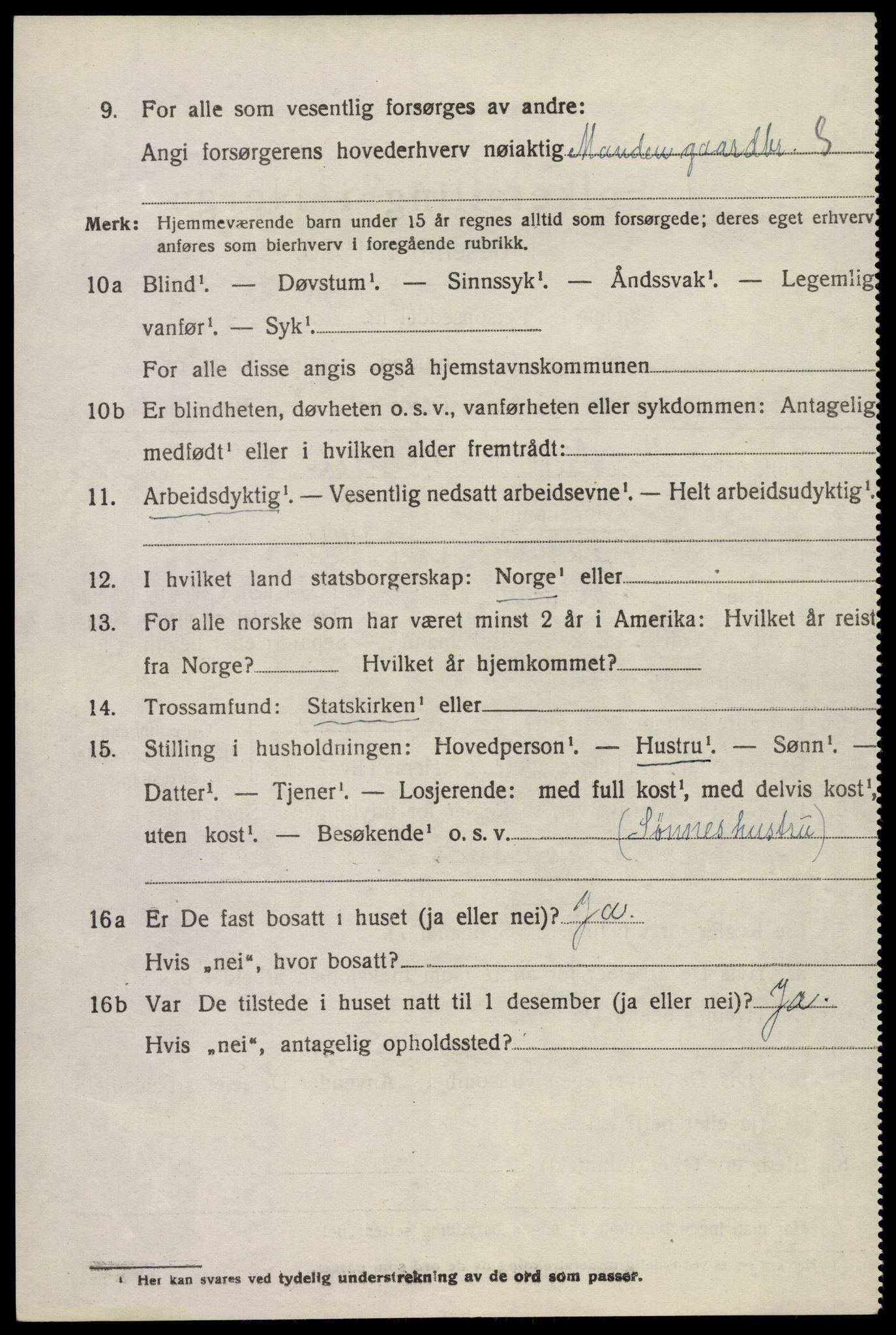 SAKO, 1920 census for Sem, 1920, p. 11174