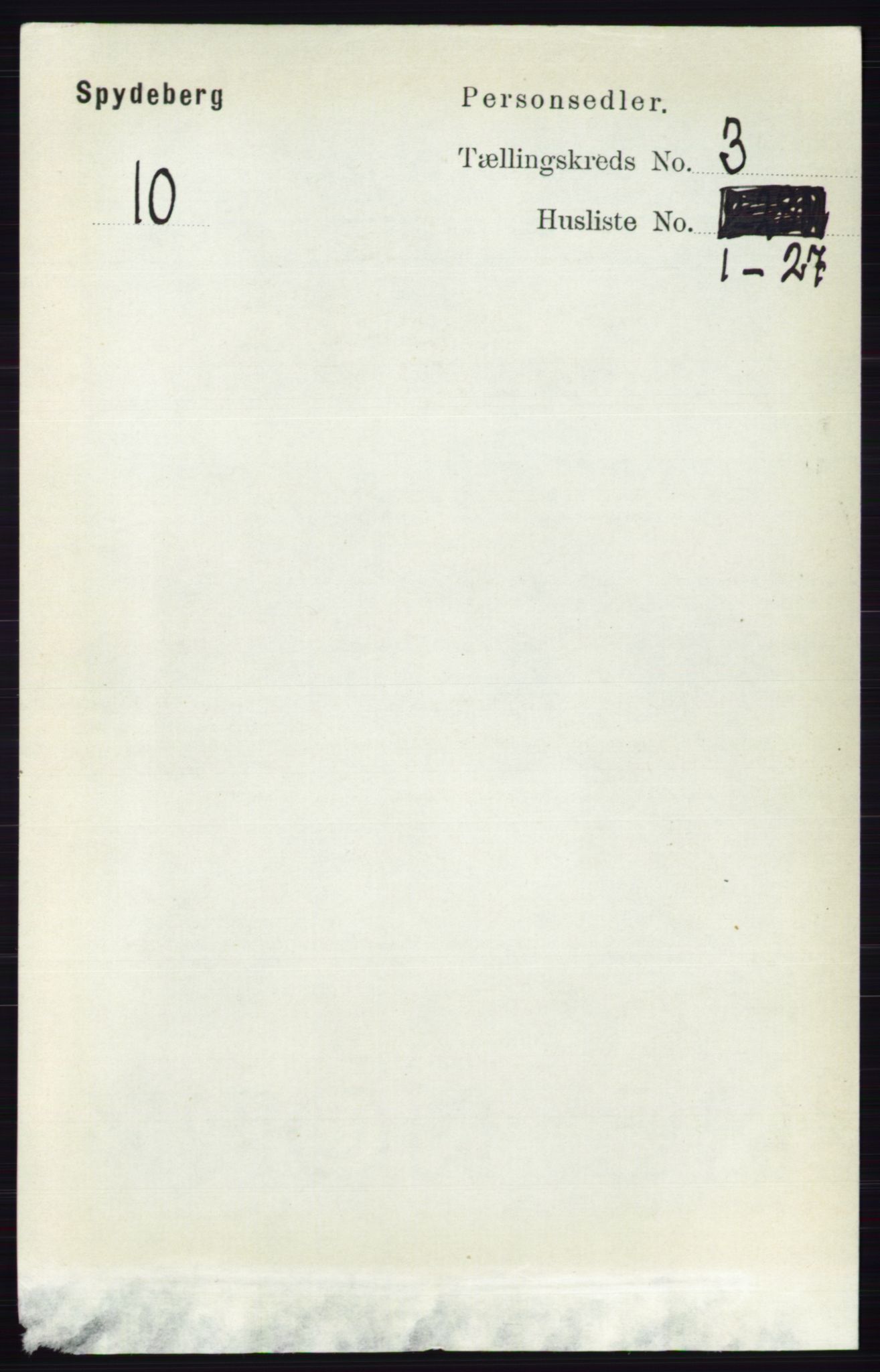 RA, 1891 census for 0123 Spydeberg, 1891, p. 1226
