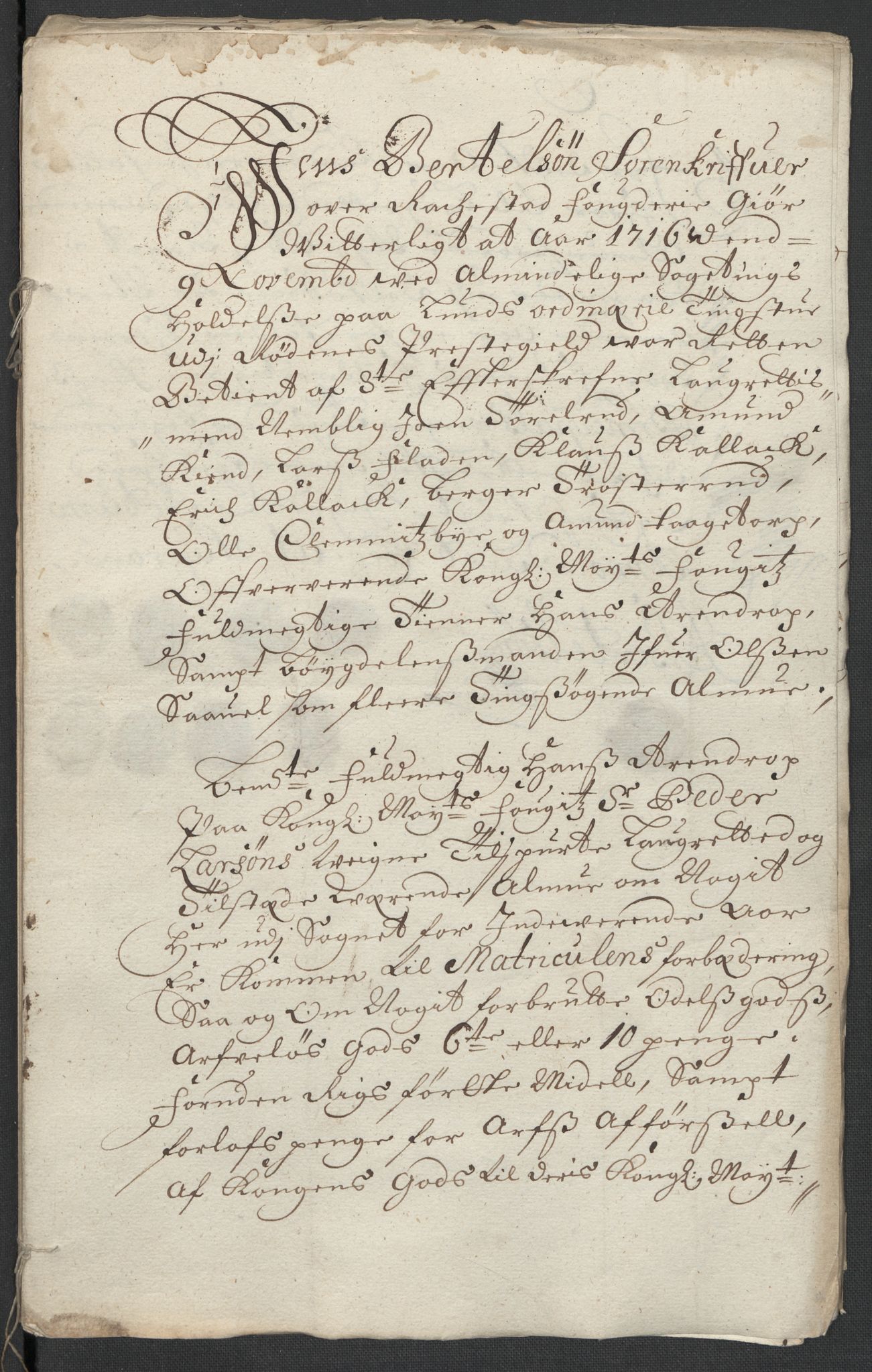 Rentekammeret inntil 1814, Reviderte regnskaper, Fogderegnskap, AV/RA-EA-4092/R07/L0312: Fogderegnskap Rakkestad, Heggen og Frøland, 1716, p. 7