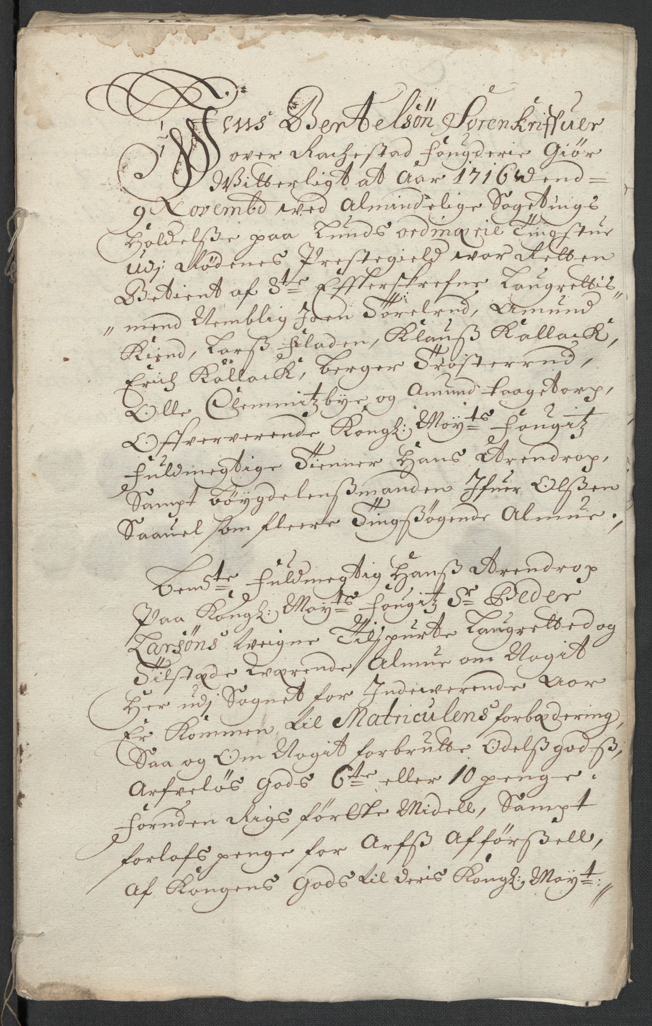 Rentekammeret inntil 1814, Reviderte regnskaper, Fogderegnskap, RA/EA-4092/R07/L0312: Fogderegnskap Rakkestad, Heggen og Frøland, 1716, p. 7