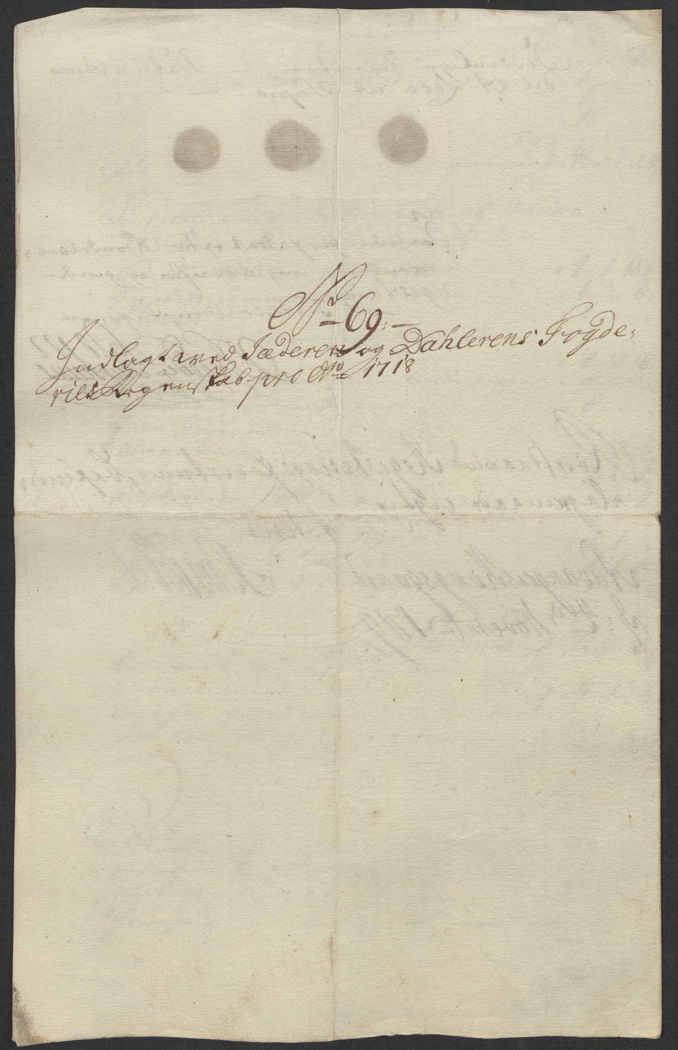 Rentekammeret inntil 1814, Reviderte regnskaper, Fogderegnskap, AV/RA-EA-4092/R46/L2743: Fogderegnskap Jæren og Dalane, 1718, p. 292