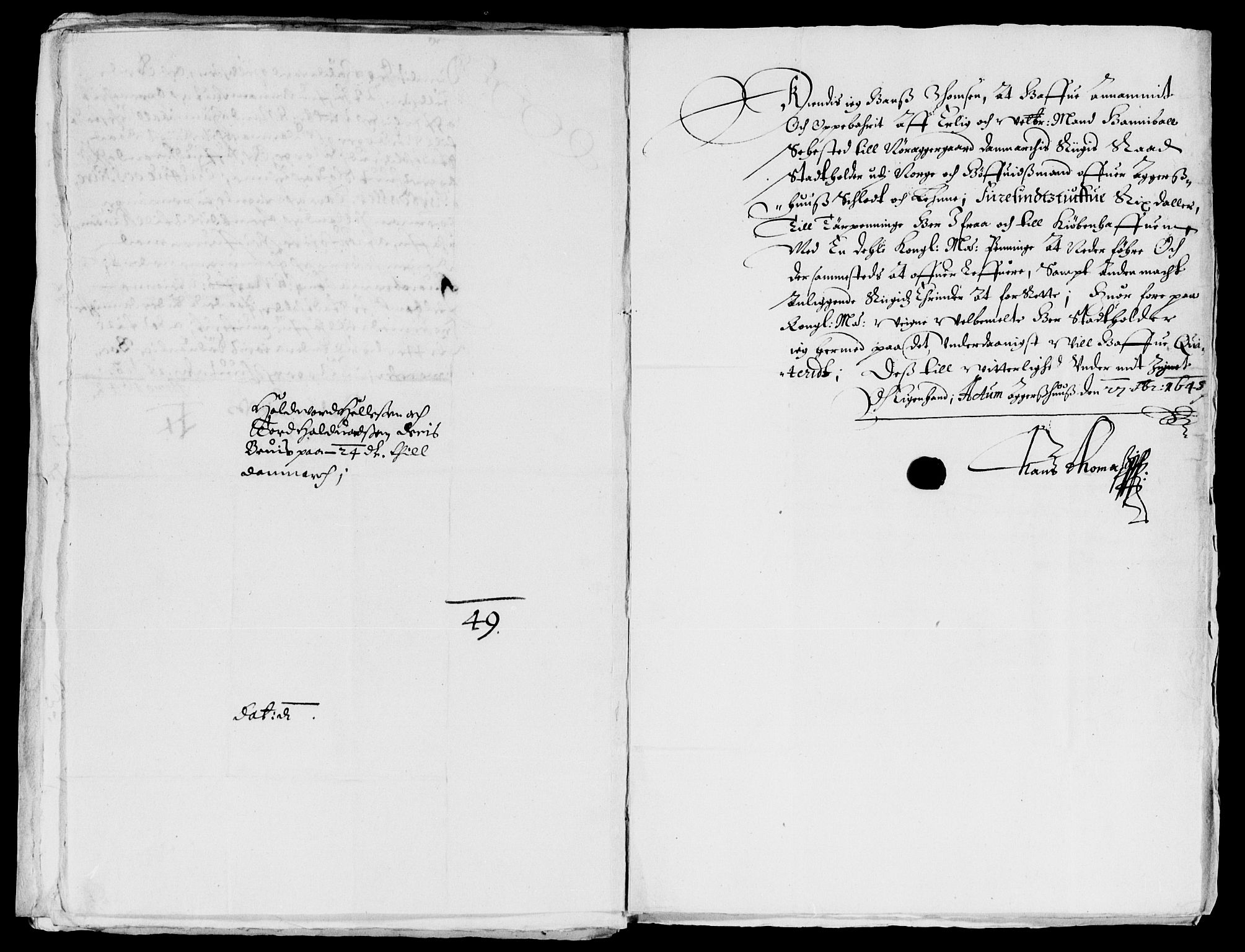 Rentekammeret inntil 1814, Reviderte regnskaper, Lensregnskaper, AV/RA-EA-5023/R/Rb/Rba/L0187: Akershus len, 1644-1647