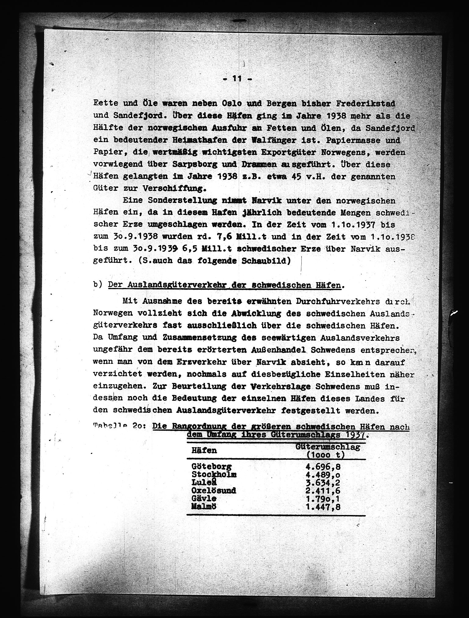 Documents Section, AV/RA-RAFA-2200/V/L0090: Amerikansk mikrofilm "Captured German Documents".
Box No. 952.  FKA jnr. 59/1955., 1940, p. 14