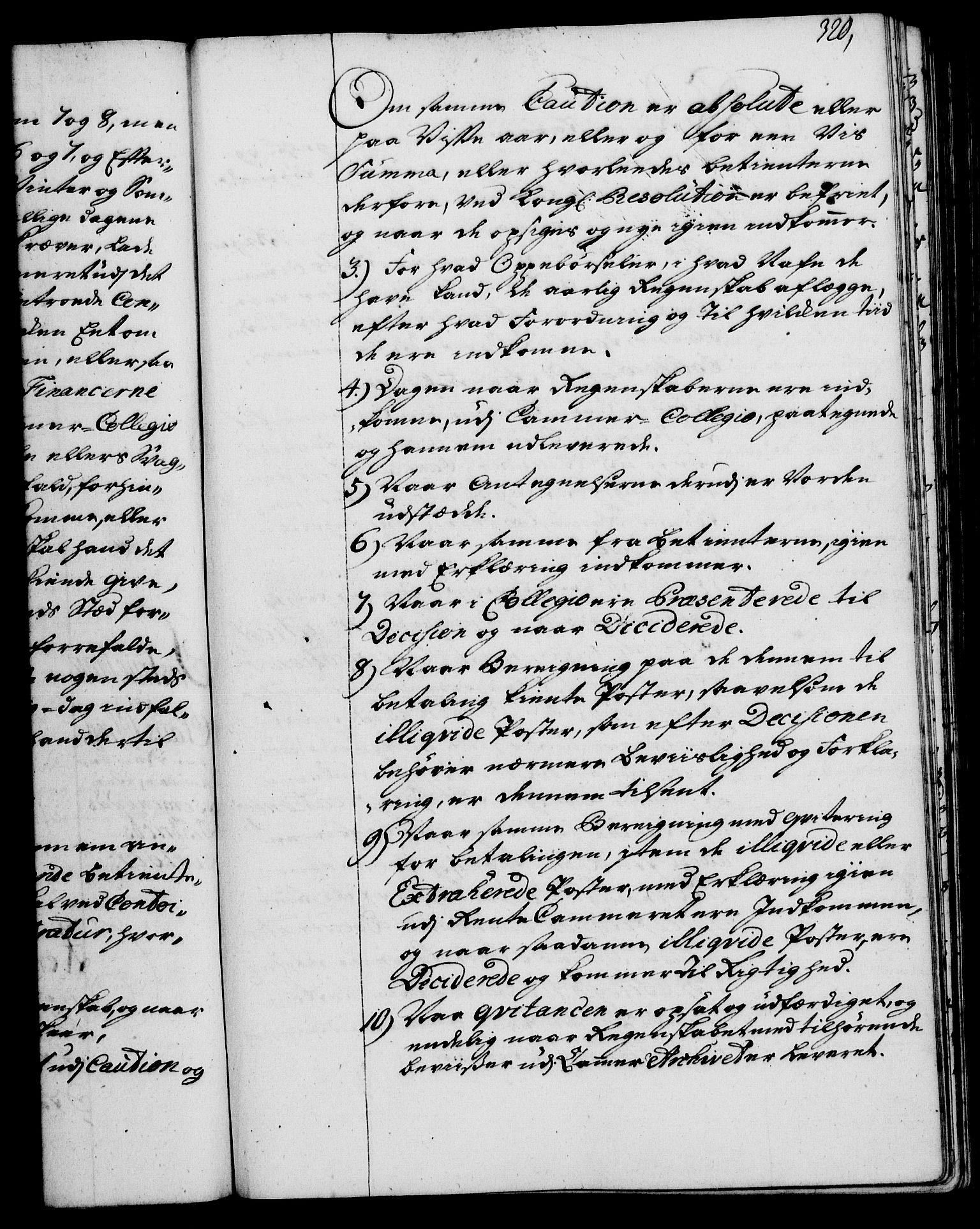 Rentekammeret, Kammerkanselliet, RA/EA-3111/G/Gg/Ggi/L0002: Norsk instruksjonsprotokoll med register (merket RK 53.35), 1729-1751, p. 320