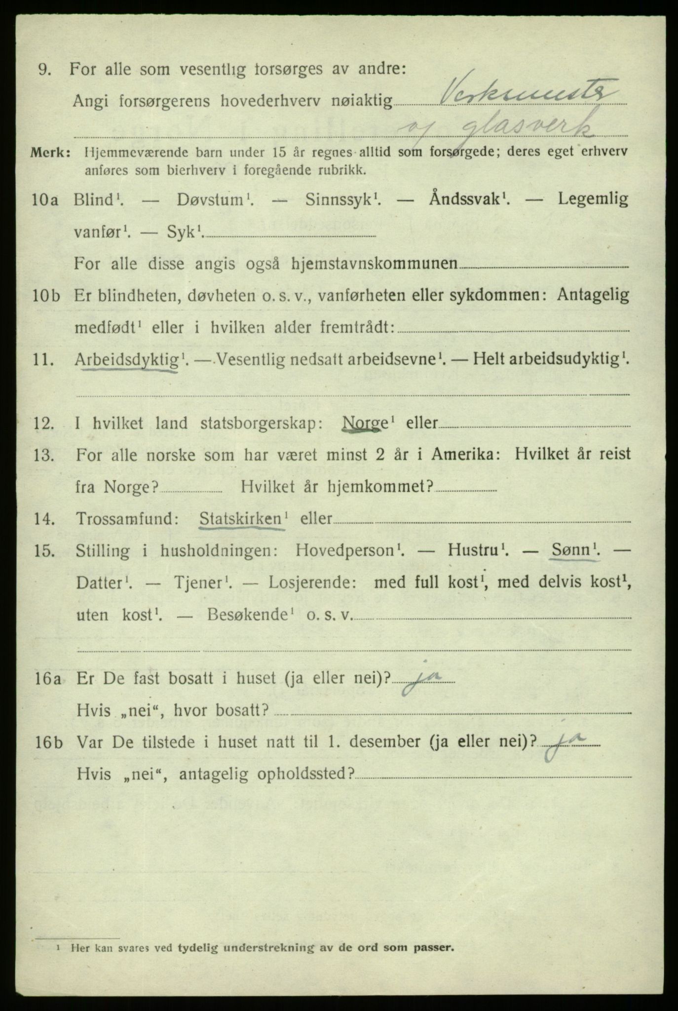 SAB, 1920 census for Fana, 1920, p. 26294