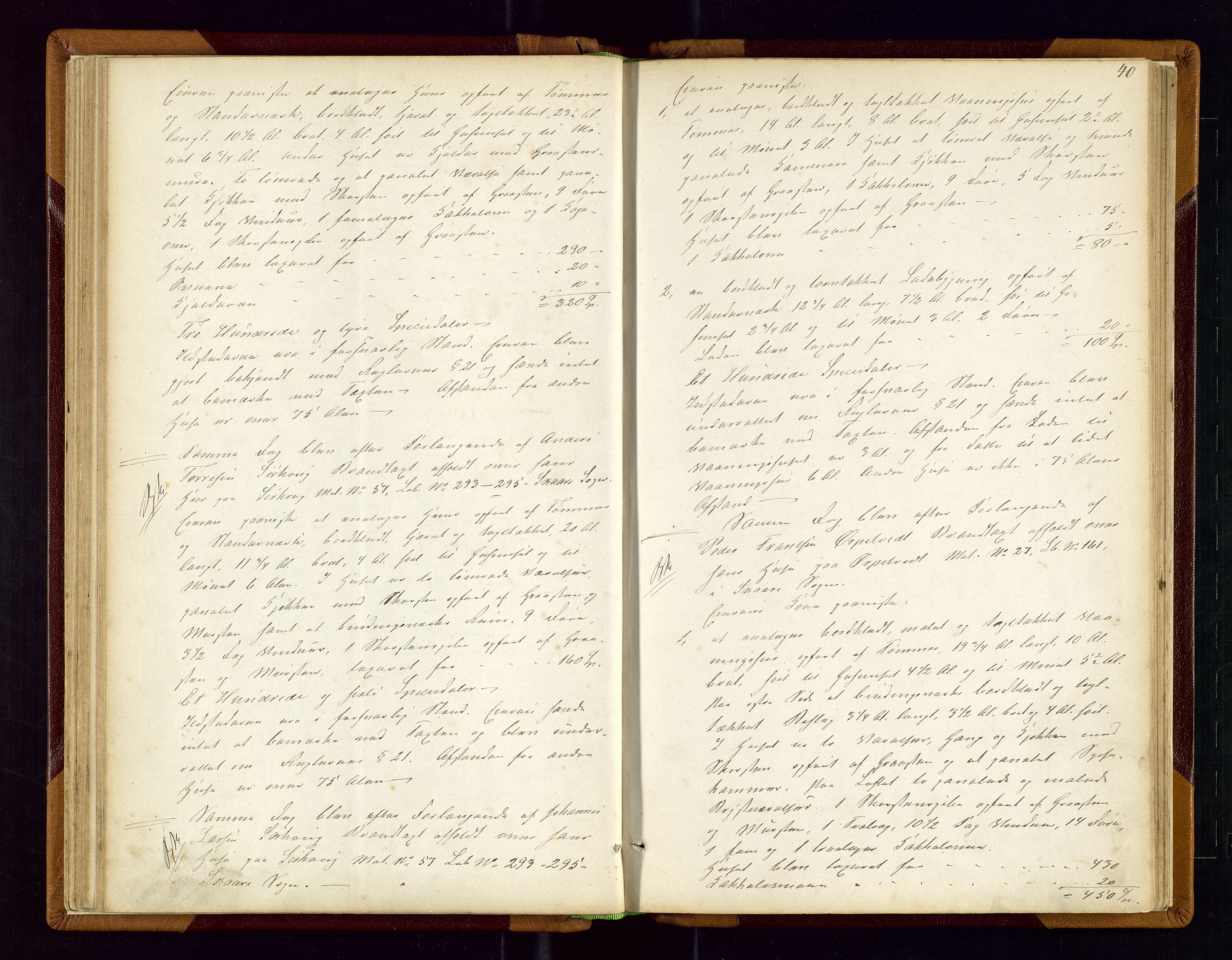 Torvestad lensmannskontor, AV/SAST-A-100307/1/Goa/L0001: "Brandtaxationsprotokol for Torvestad Thinglag", 1867-1883, p. 39b-40a