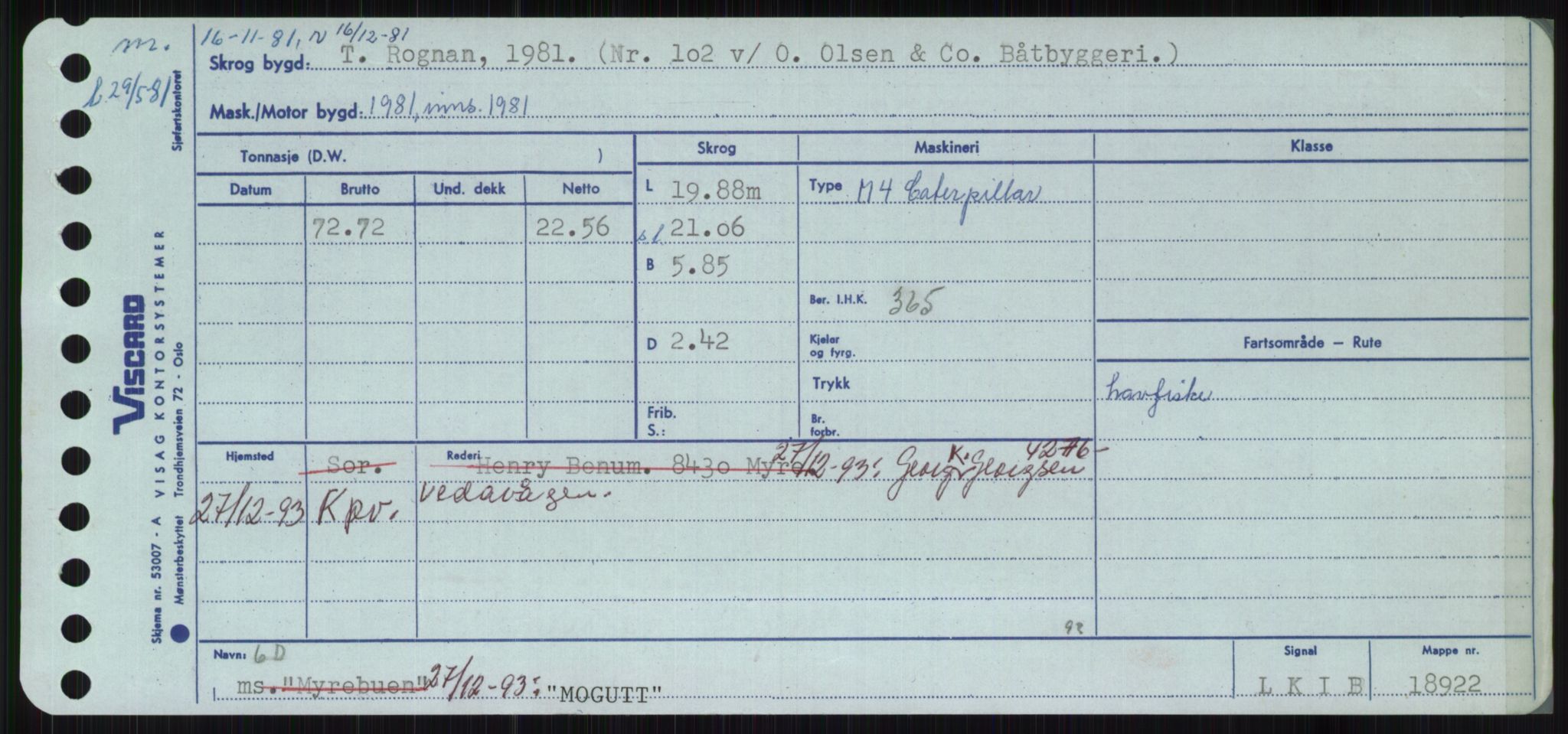 Sjøfartsdirektoratet med forløpere, Skipsmålingen, RA/S-1627/H/Ha/L0004/0001: Fartøy, Mas-R / Fartøy, Mas-Odd, p. 201