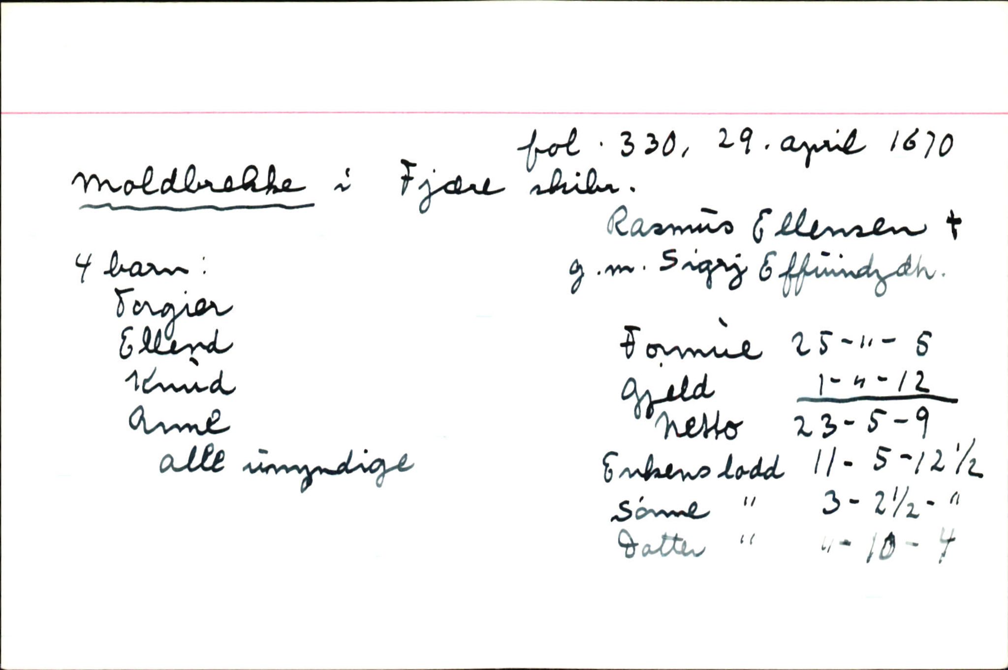 Skiftekort ved Statsarkivet i Bergen, SAB/SKIFTEKORT/004/L0001: Skifteprotokoll nr. 1-2, 1668-1699, p. 55