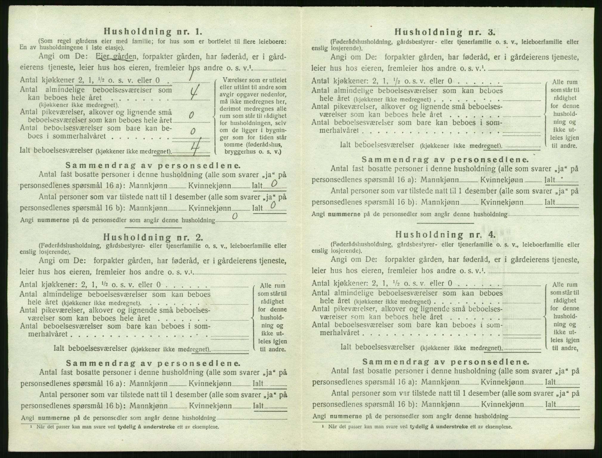 SAK, 1920 census for Øyestad, 1920, p. 731