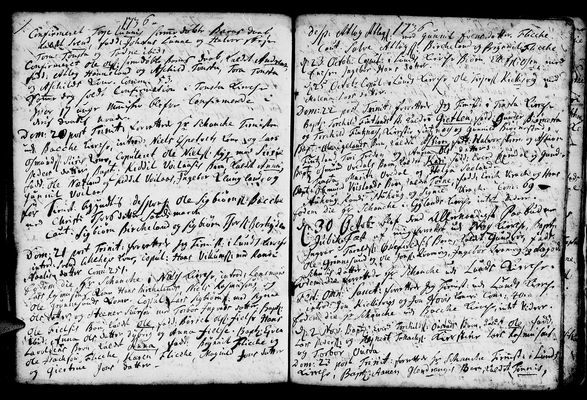 Lund sokneprestkontor, AV/SAST-A-101809/S06/L0001: Parish register (official) no. A 1, 1724-1737