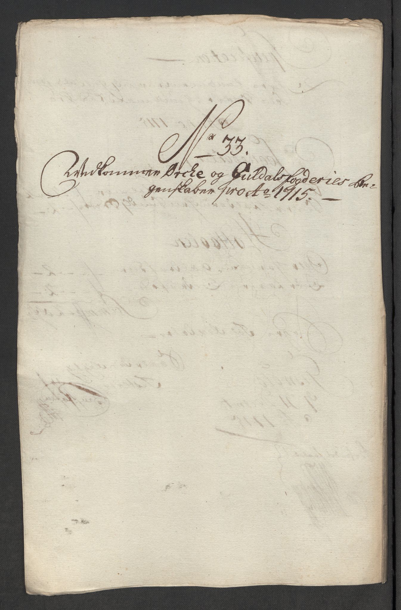 Rentekammeret inntil 1814, Reviderte regnskaper, Fogderegnskap, AV/RA-EA-4092/R60/L3966: Fogderegnskap Orkdal og Gauldal, 1715, p. 332