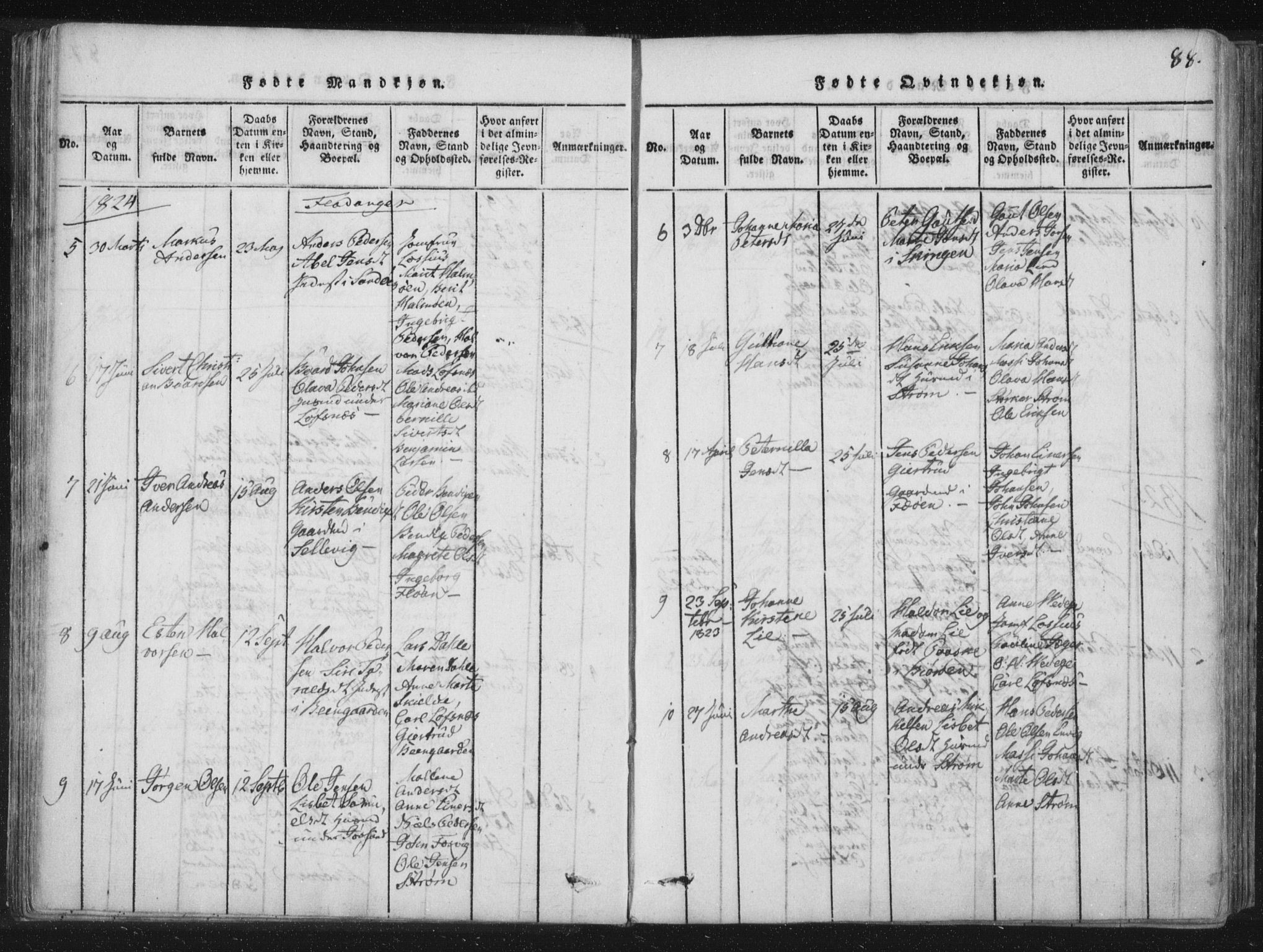 Ministerialprotokoller, klokkerbøker og fødselsregistre - Nord-Trøndelag, SAT/A-1458/773/L0609: Parish register (official) no. 773A03 /3, 1815-1830, p. 88