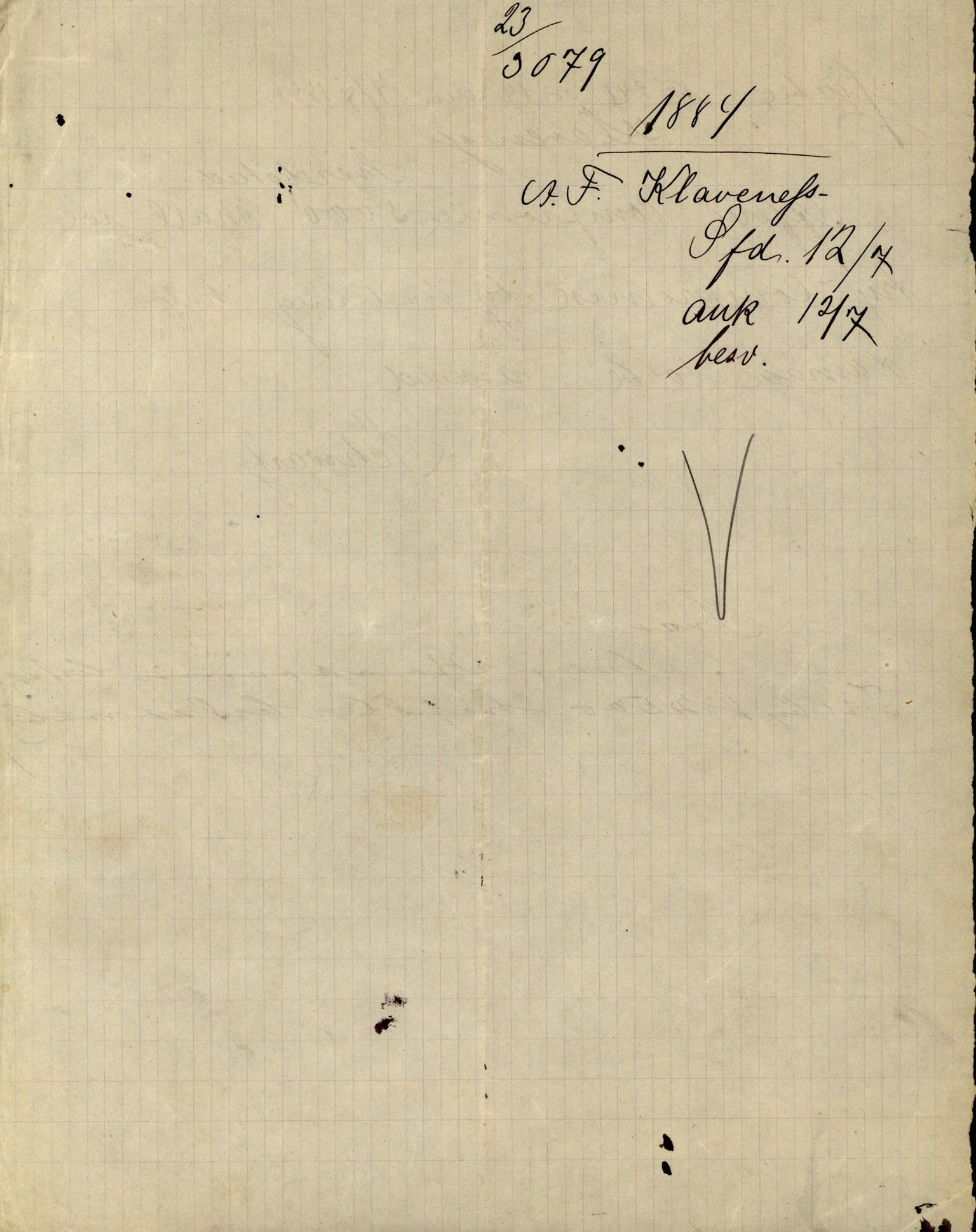 Pa 63 - Østlandske skibsassuranceforening, VEMU/A-1079/G/Ga/L0017/0014: Havaridokumenter / Petrus, Vera, Venus, Iphigenia, Jarlsberg, Harmonia, 1884, p. 42