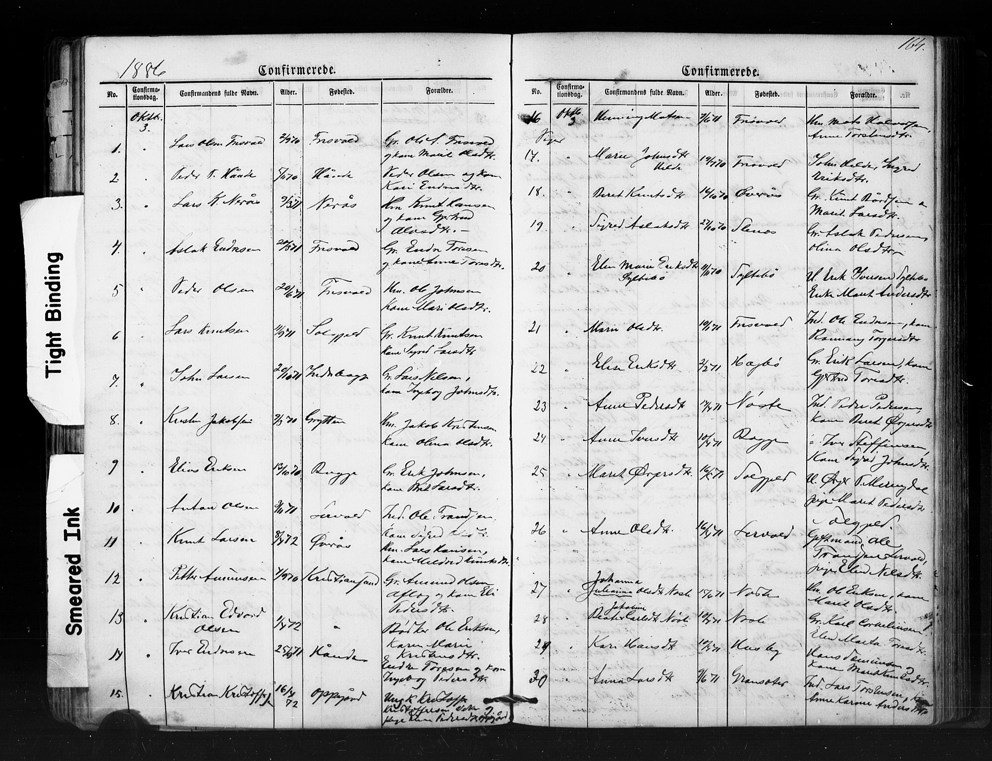 Ministerialprotokoller, klokkerbøker og fødselsregistre - Møre og Romsdal, SAT/A-1454/552/L0638: Parish register (copy) no. 552C01, 1867-1902, p. 164