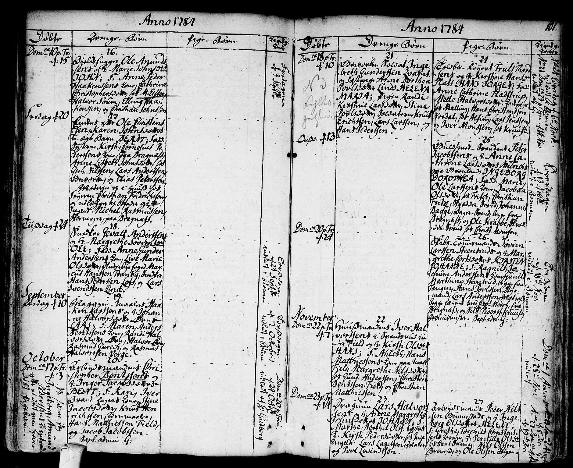 Strømsø kirkebøker, AV/SAKO-A-246/F/Fa/L0009: Parish register (official) no. I 9, 1752-1791, p. 101