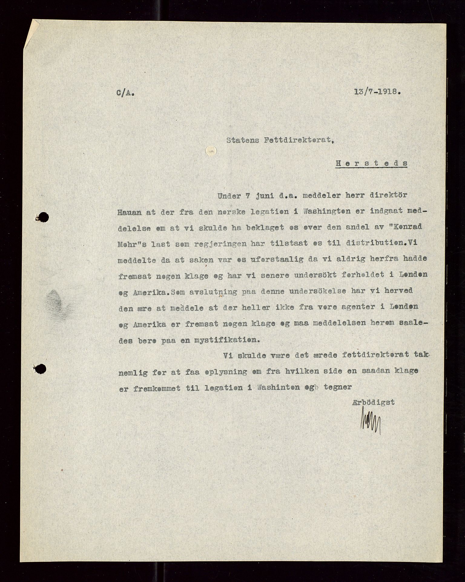 Pa 1521 - A/S Norske Shell, AV/SAST-A-101915/E/Ea/Eaa/L0006: Sjefskorrespondanse, 1918, p. 248