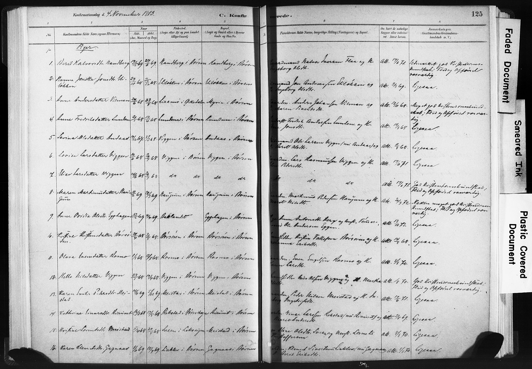 Ministerialprotokoller, klokkerbøker og fødselsregistre - Sør-Trøndelag, SAT/A-1456/665/L0773: Parish register (official) no. 665A08, 1879-1905, p. 125