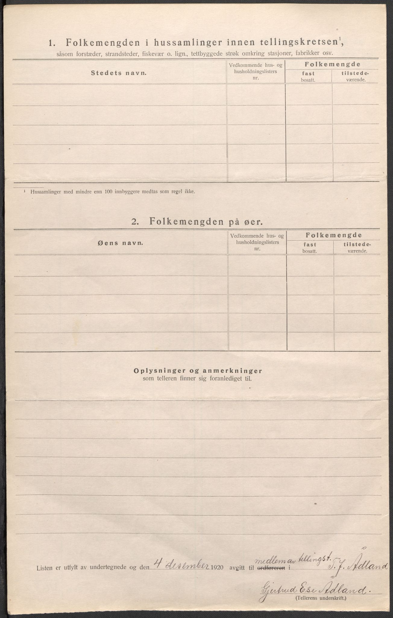 SAB, 1920 census for Samnanger, 1920, p. 22