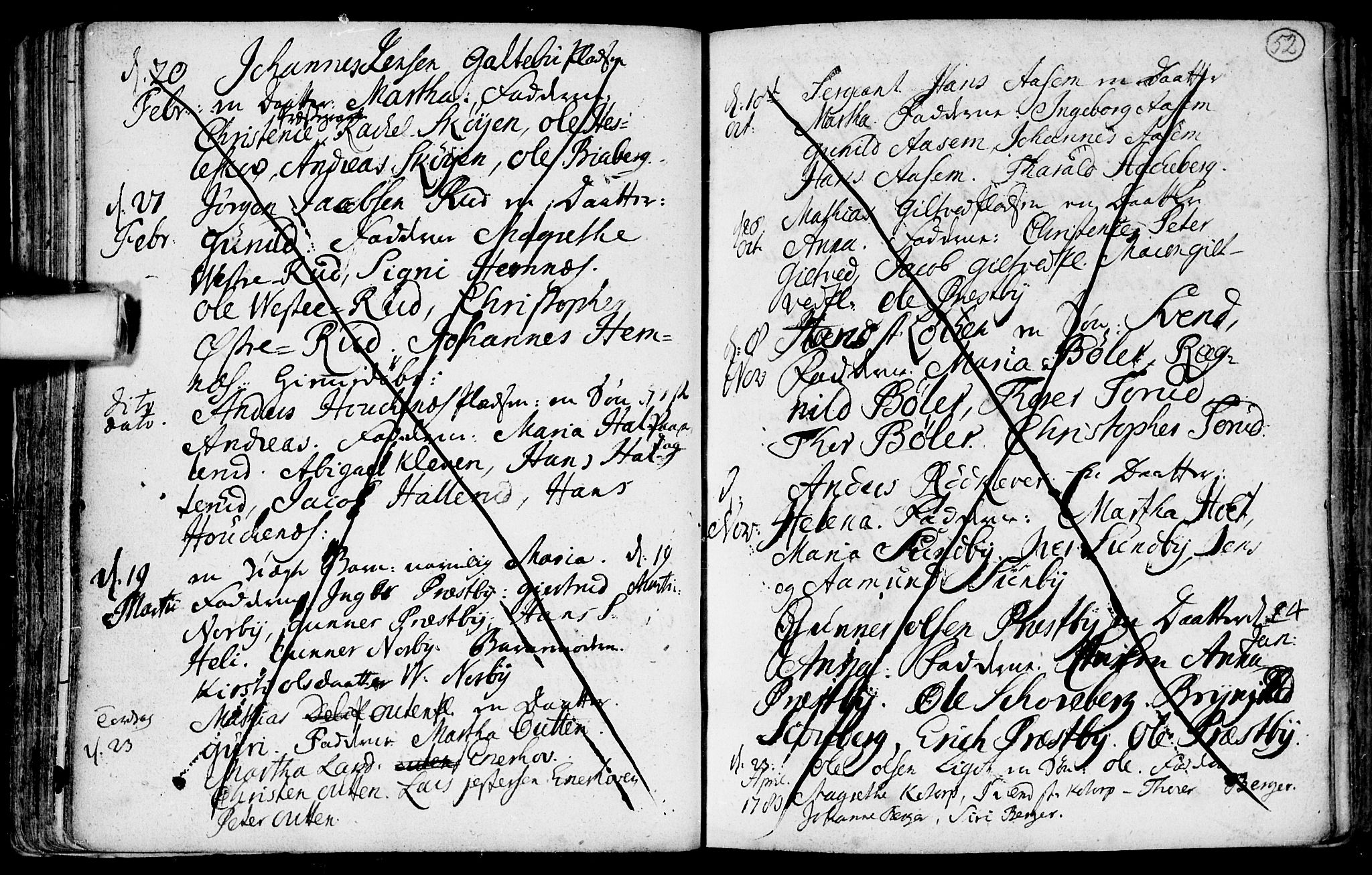 Spydeberg prestekontor Kirkebøker, AV/SAO-A-10924/F/Fa/L0002: Parish register (official) no. I 2, 1739-1780, p. 52