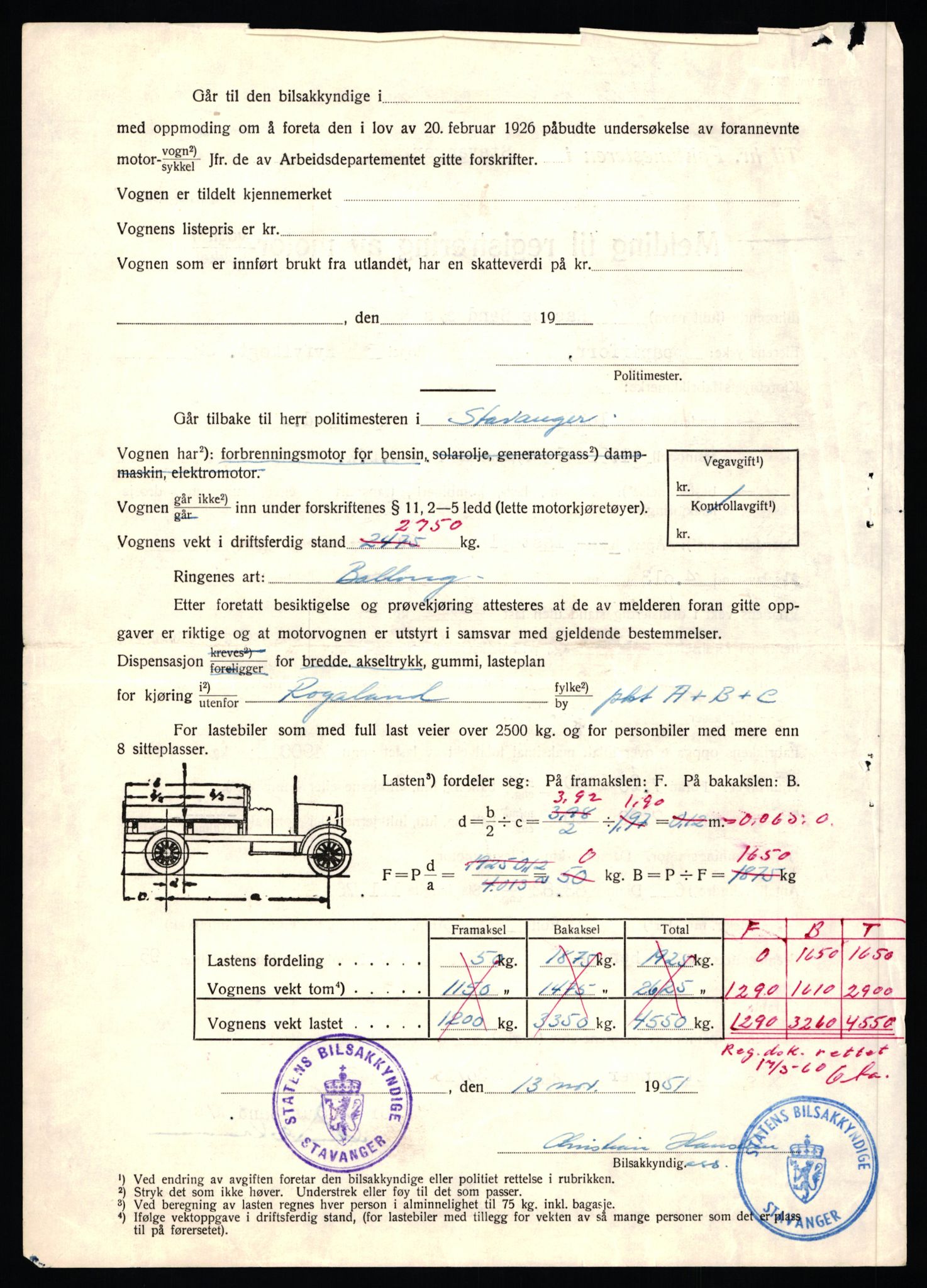 Stavanger trafikkstasjon, AV/SAST-A-101942/0/F/L0009: L-3000 - L-3349, 1930-1971, p. 120