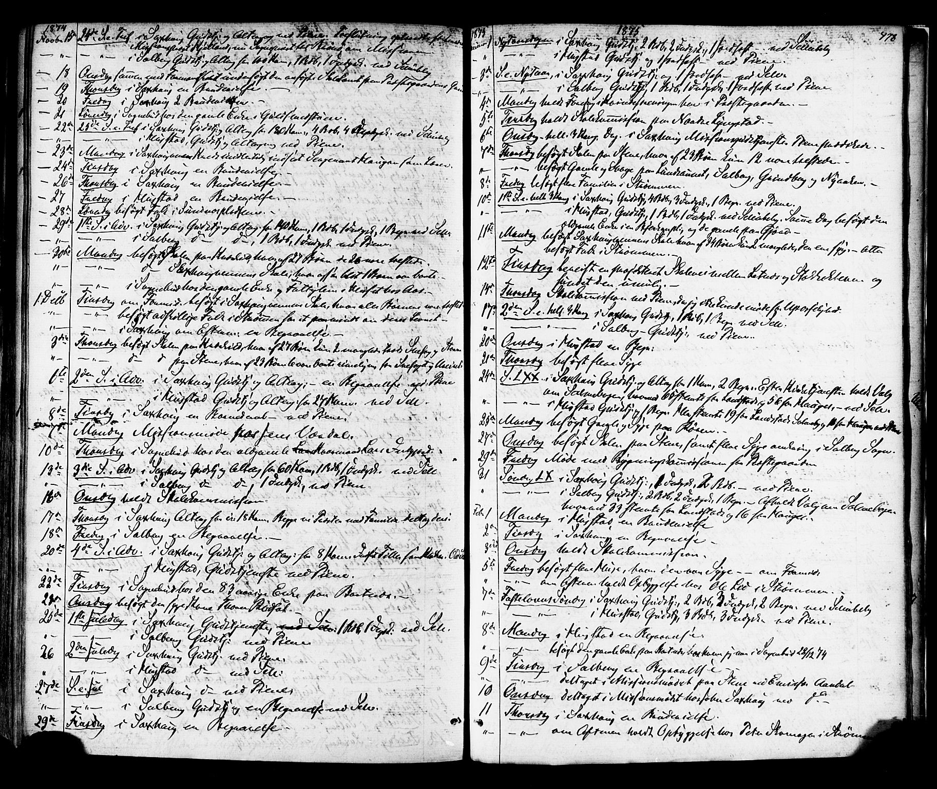 Ministerialprotokoller, klokkerbøker og fødselsregistre - Nord-Trøndelag, SAT/A-1458/730/L0284: Parish register (official) no. 730A09, 1866-1878, p. 478