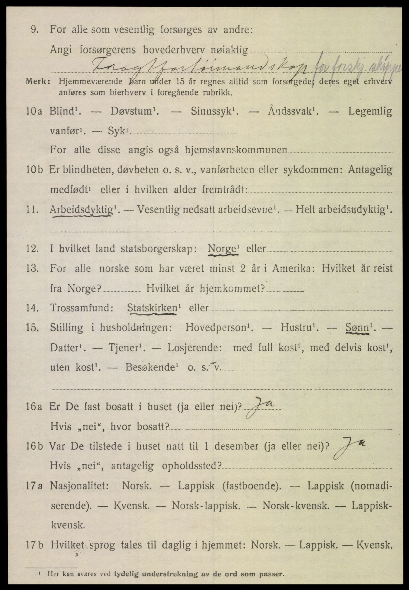 SAT, 1920 census for Otterøy, 1920, p. 1932