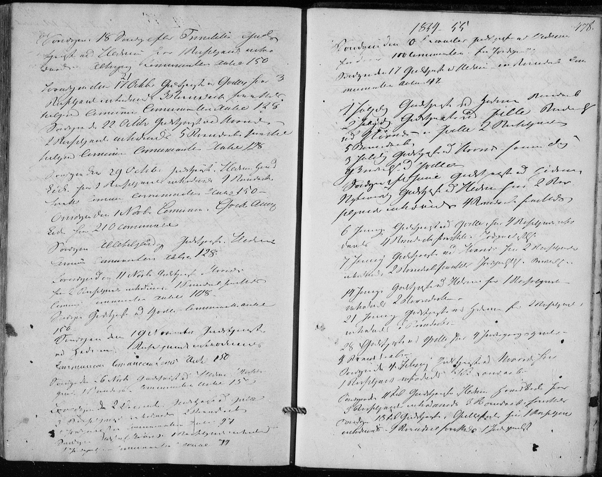 Hedrum kirkebøker, AV/SAKO-A-344/F/Fa/L0006: Parish register (official) no. I 6, 1849-1857, p. 478