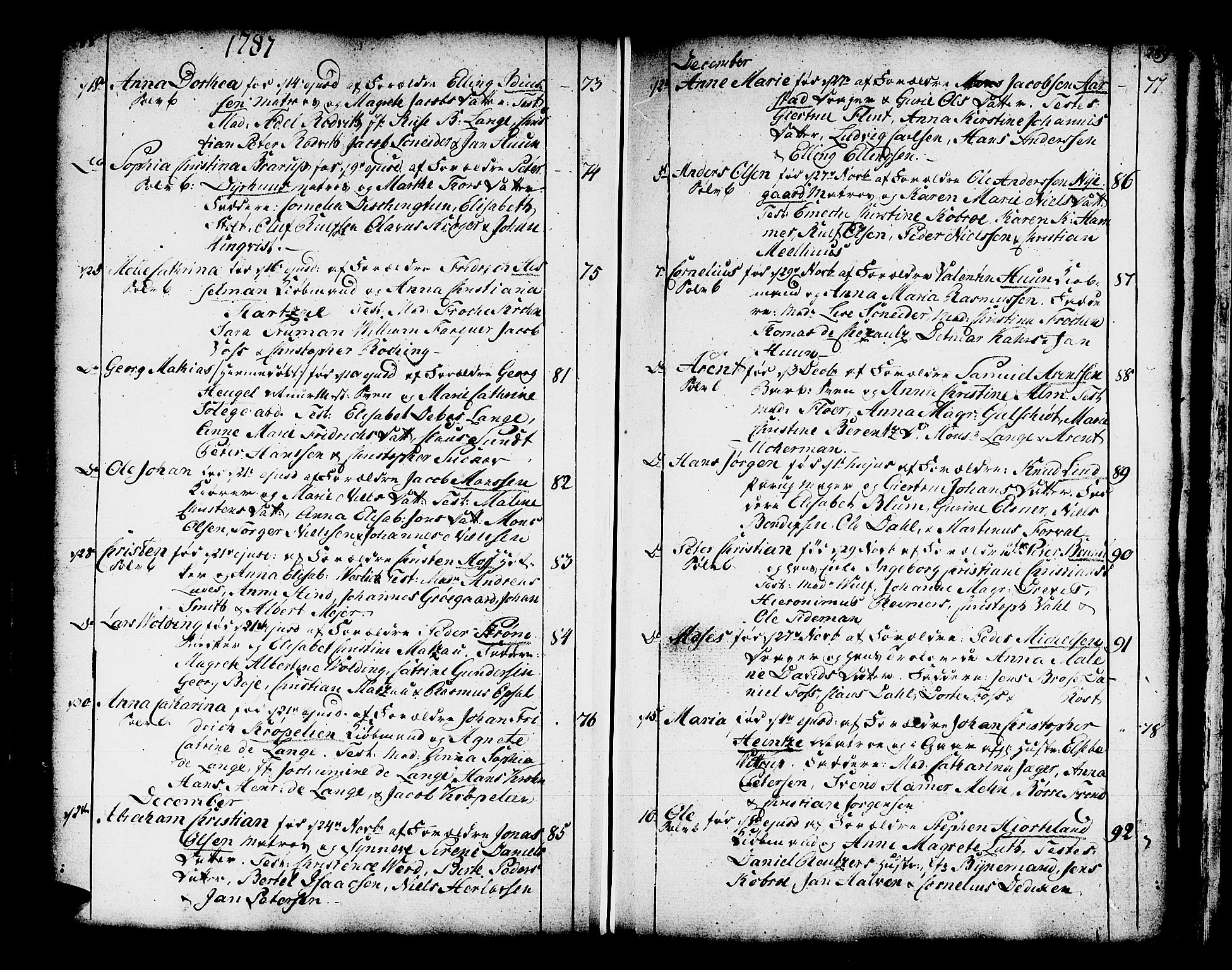 Domkirken sokneprestembete, SAB/A-74801/H/Haa/L0003: Parish register (official) no. A 3, 1758-1789, p. 288-289