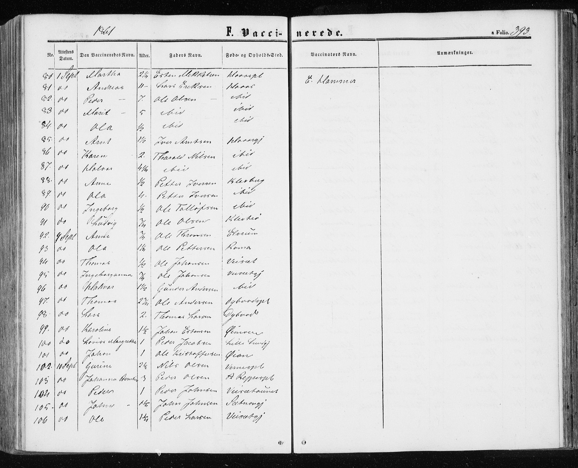 Ministerialprotokoller, klokkerbøker og fødselsregistre - Nord-Trøndelag, AV/SAT-A-1458/709/L0075: Parish register (official) no. 709A15, 1859-1870, p. 393