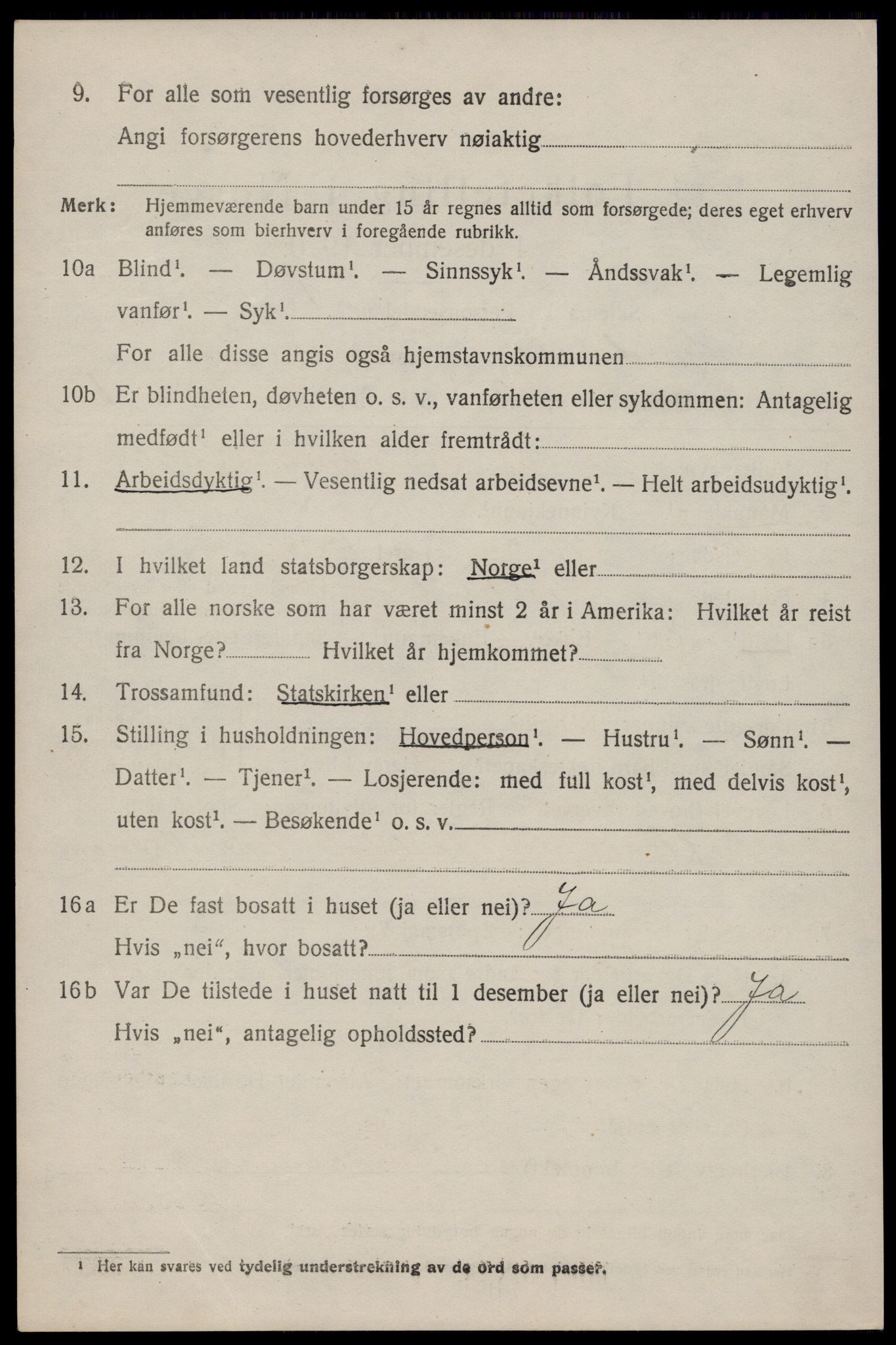 SAKO, 1920 census for Hjartdal, 1920, p. 4653