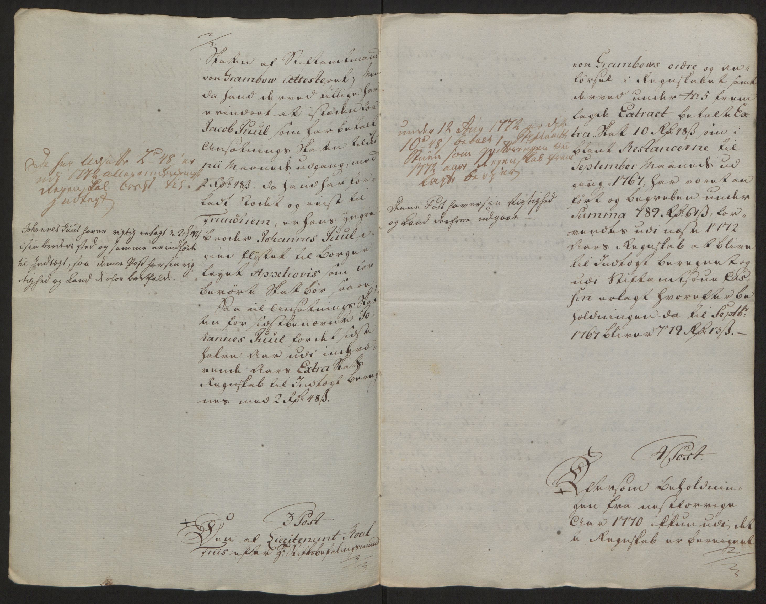 Rentekammeret inntil 1814, Reviderte regnskaper, Fogderegnskap, RA/EA-4092/R64/L4502: Ekstraskatten Namdal, 1762-1772, p. 438