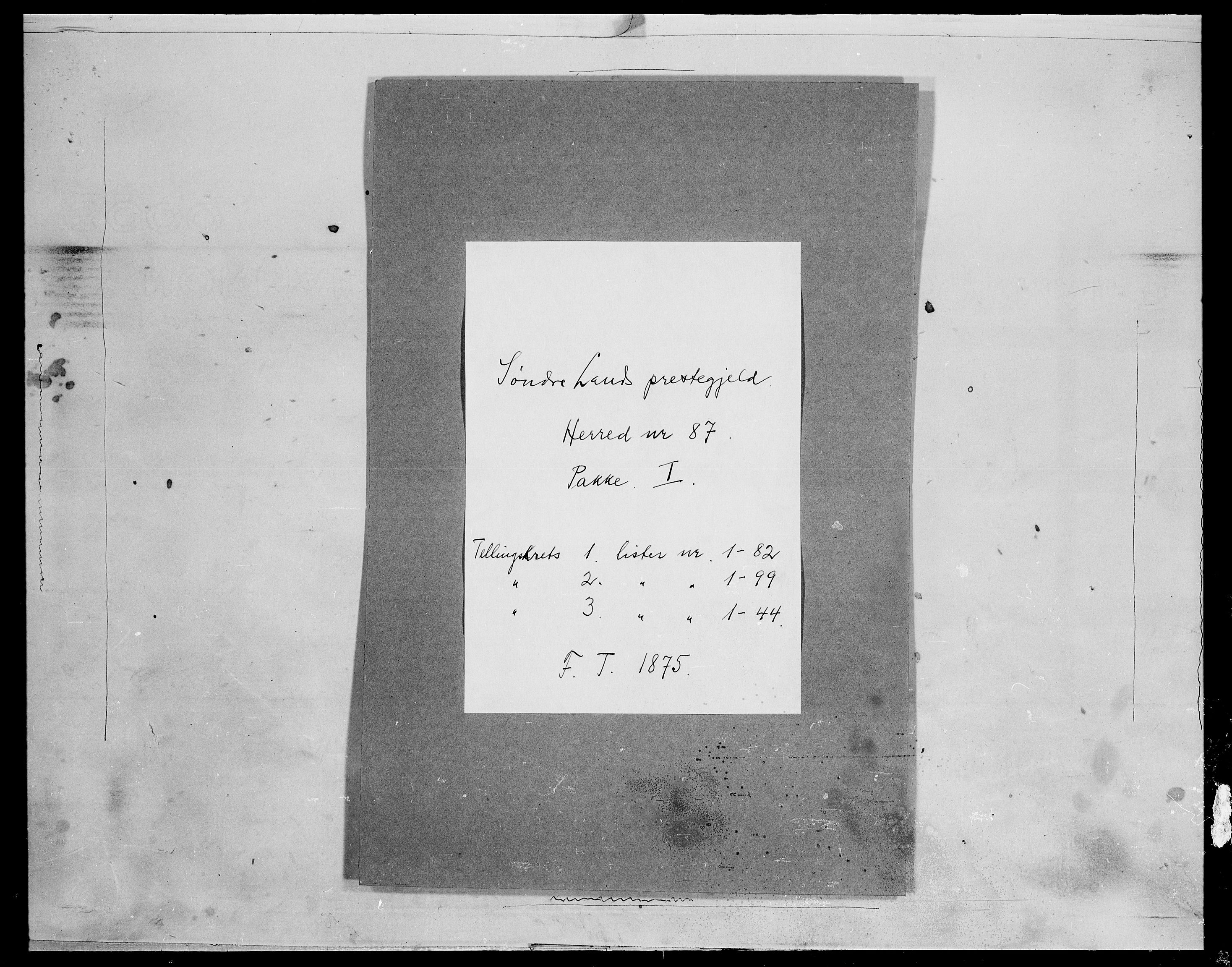 SAH, 1875 census for 0536P Søndre Land, 1875, p. 84